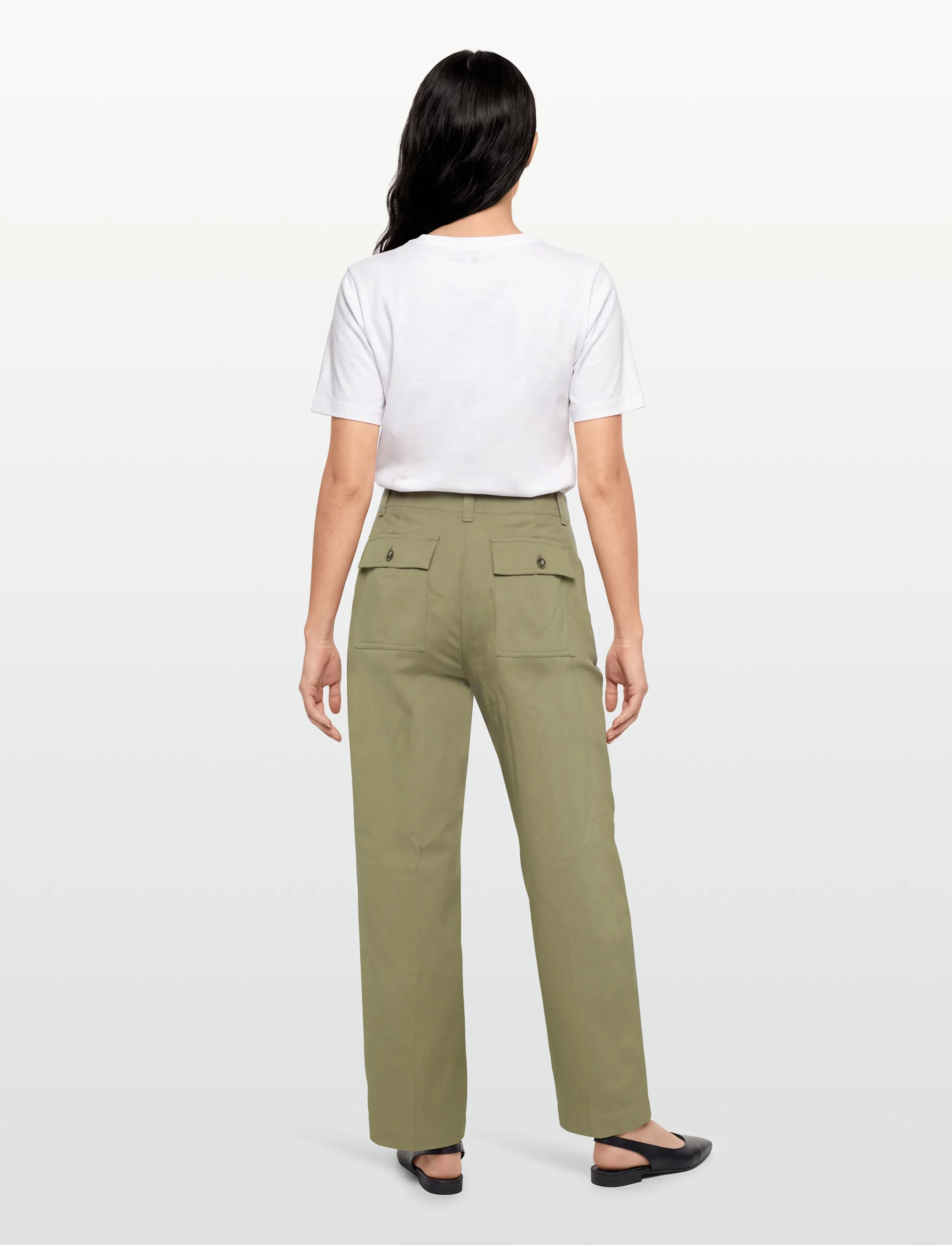 Reiss - KASIA - cargo-hosen - 35 khaki green - 4