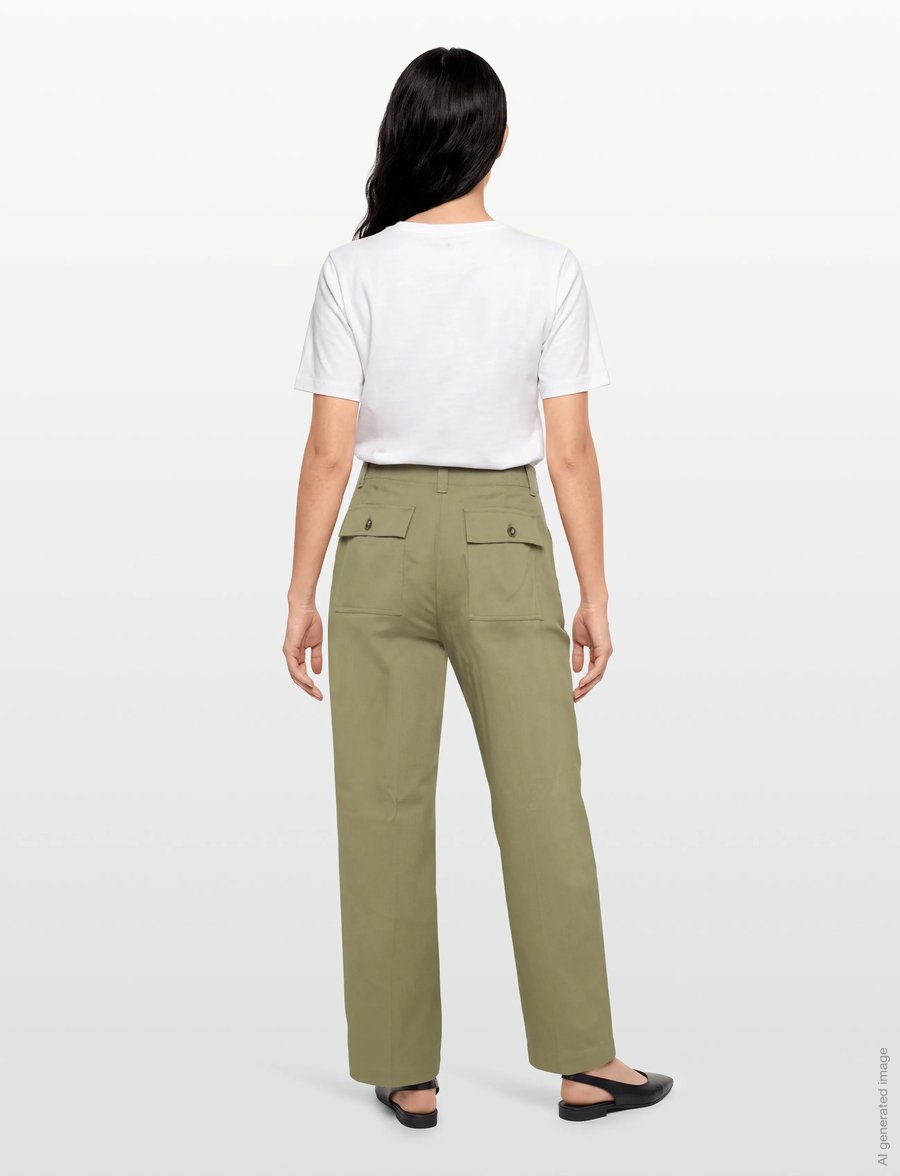 Reiss - KASIA - cargo-hosen - 35 khaki green - 4
