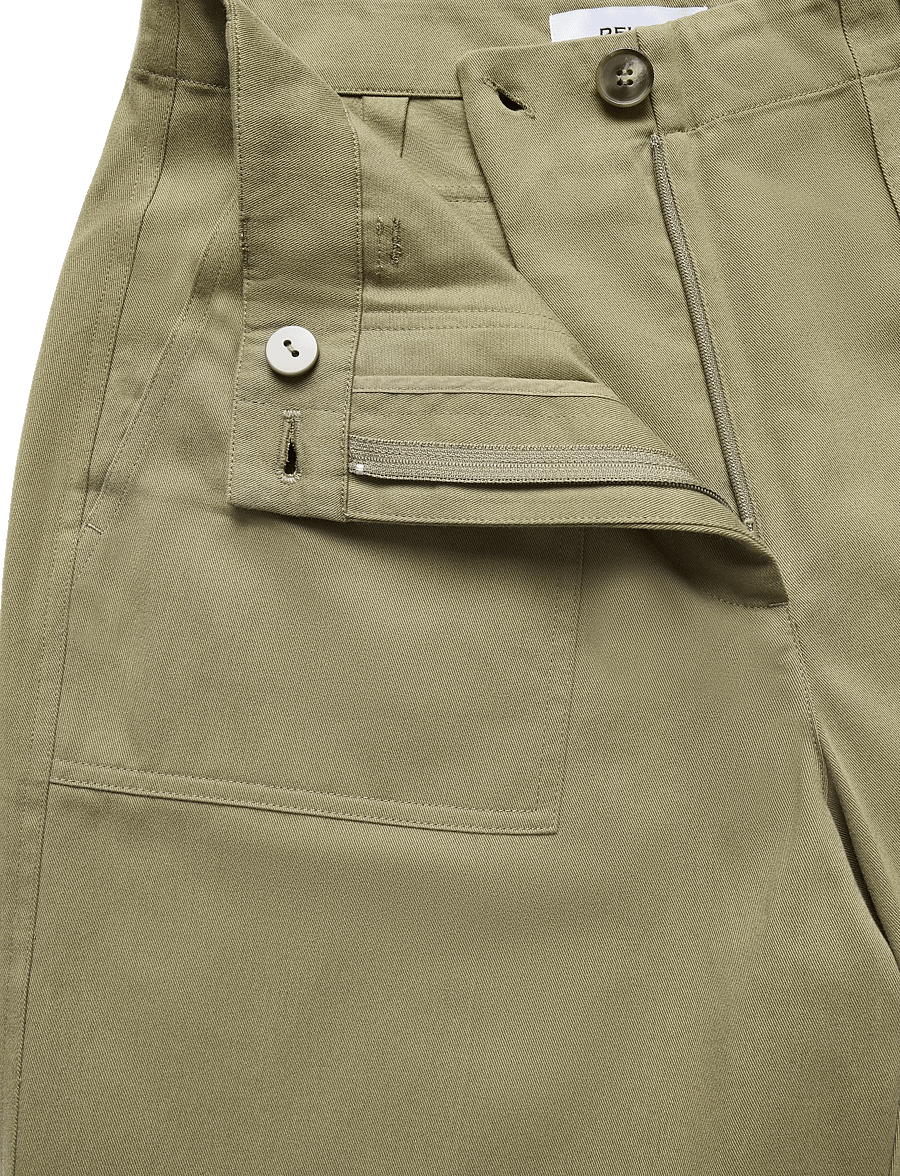 Reiss - KASIA - cargobyxor - 35 khaki green - 3