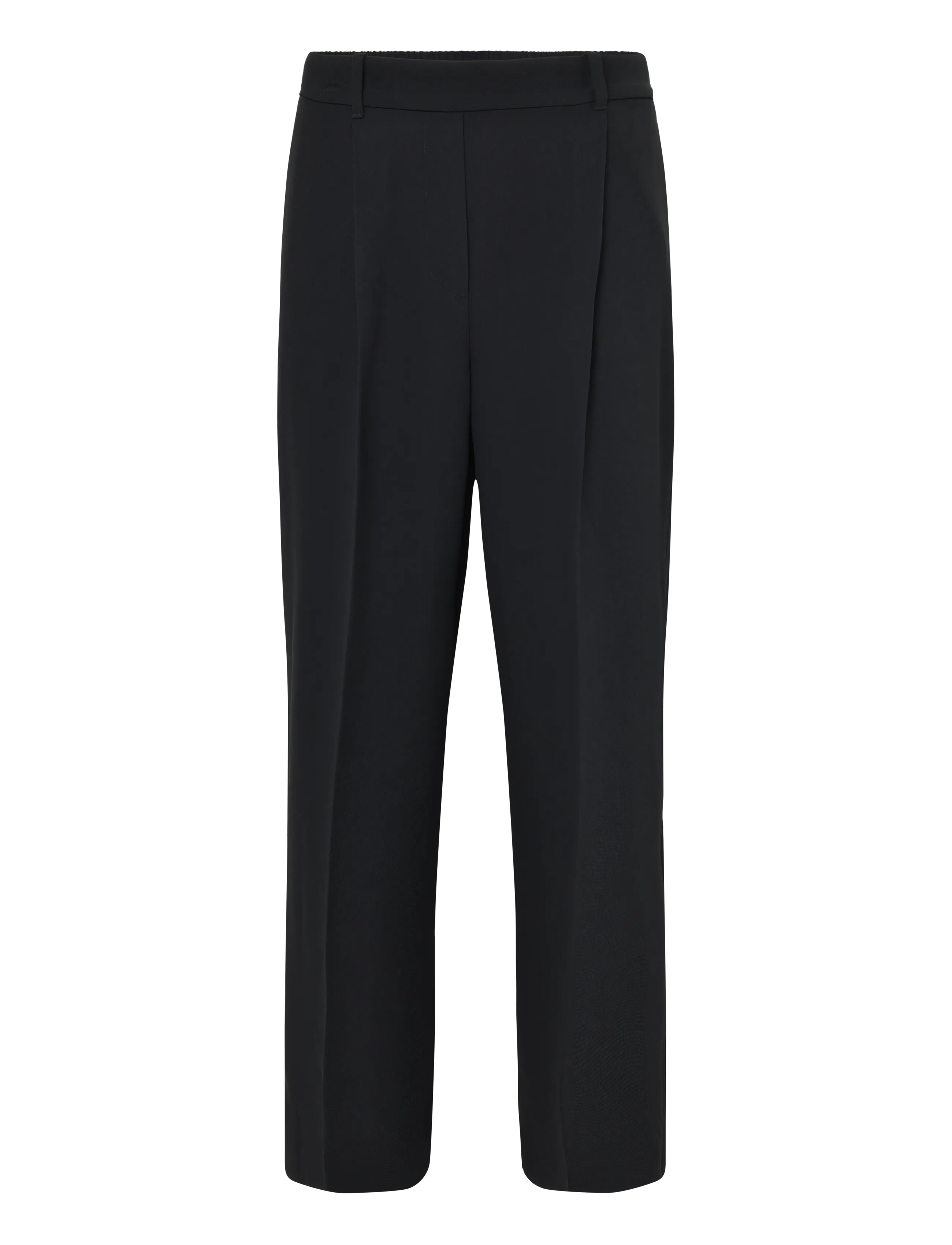 Reiss EDEN WIDE LEG TROUSER - Reiss - BLACK / black