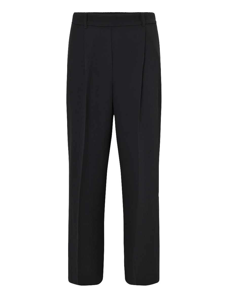 Reiss - EDEN WIDE LEG TROUSER - hosen mit weitem bein - black - 0