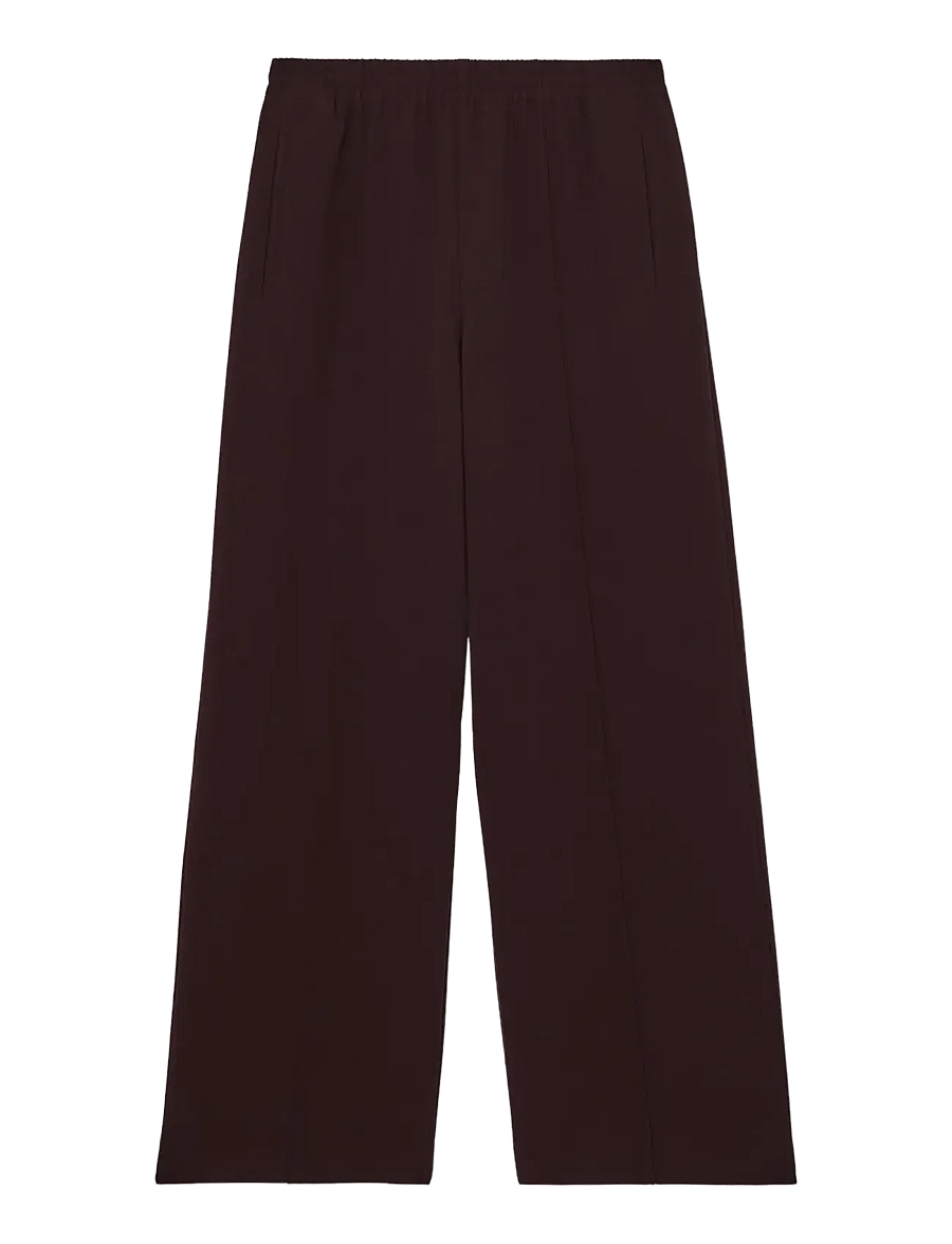 Reiss - ROBYN - hosen mit weitem bein - burgundy - 1