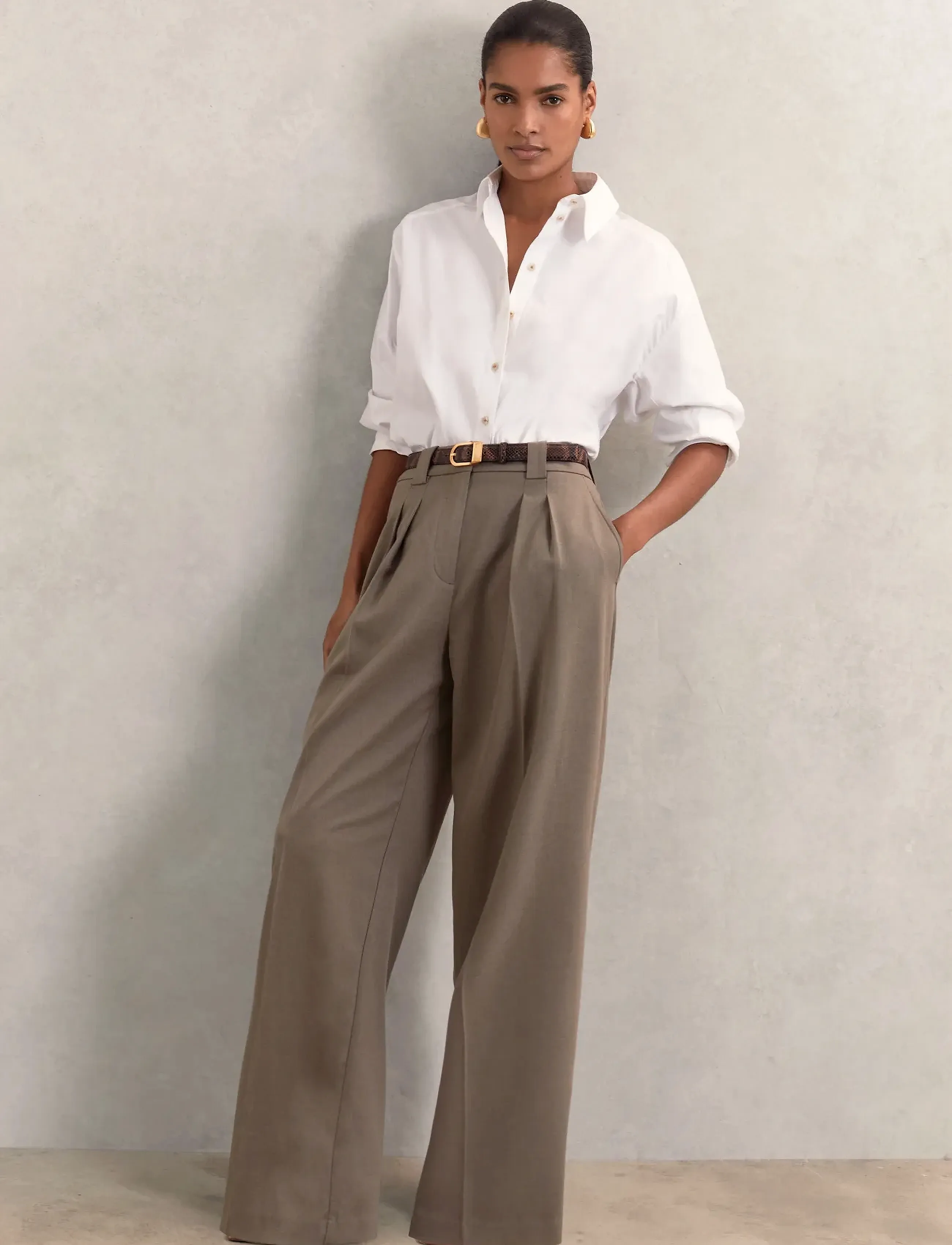 Reiss POPPIE - Kostymbyxor - NEUTRAL / beige