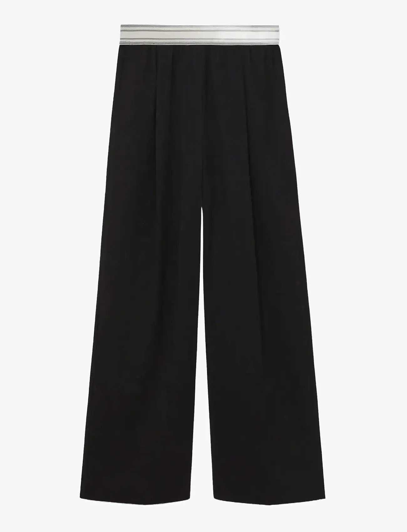 Reiss - CAMELIA - hosen mit weitem bein - black - 1