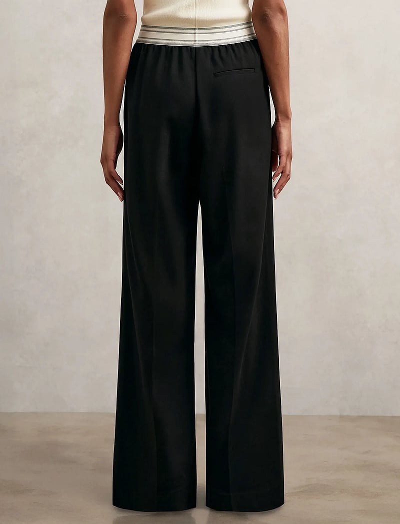 Reiss - CAMELIA - hosen mit weitem bein - black - 2