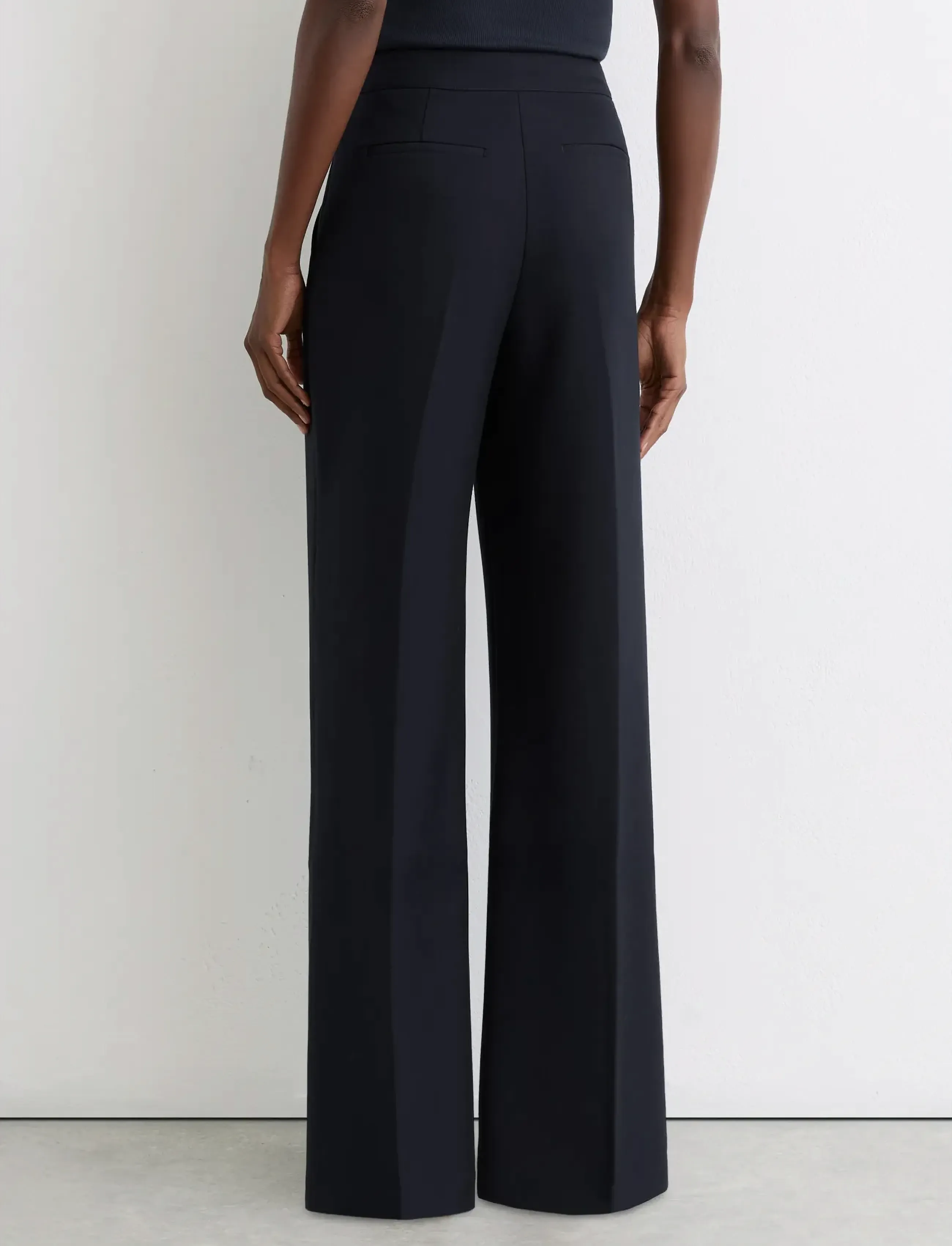 Reiss - CARLEY - bukser med brede ben - navy - 2