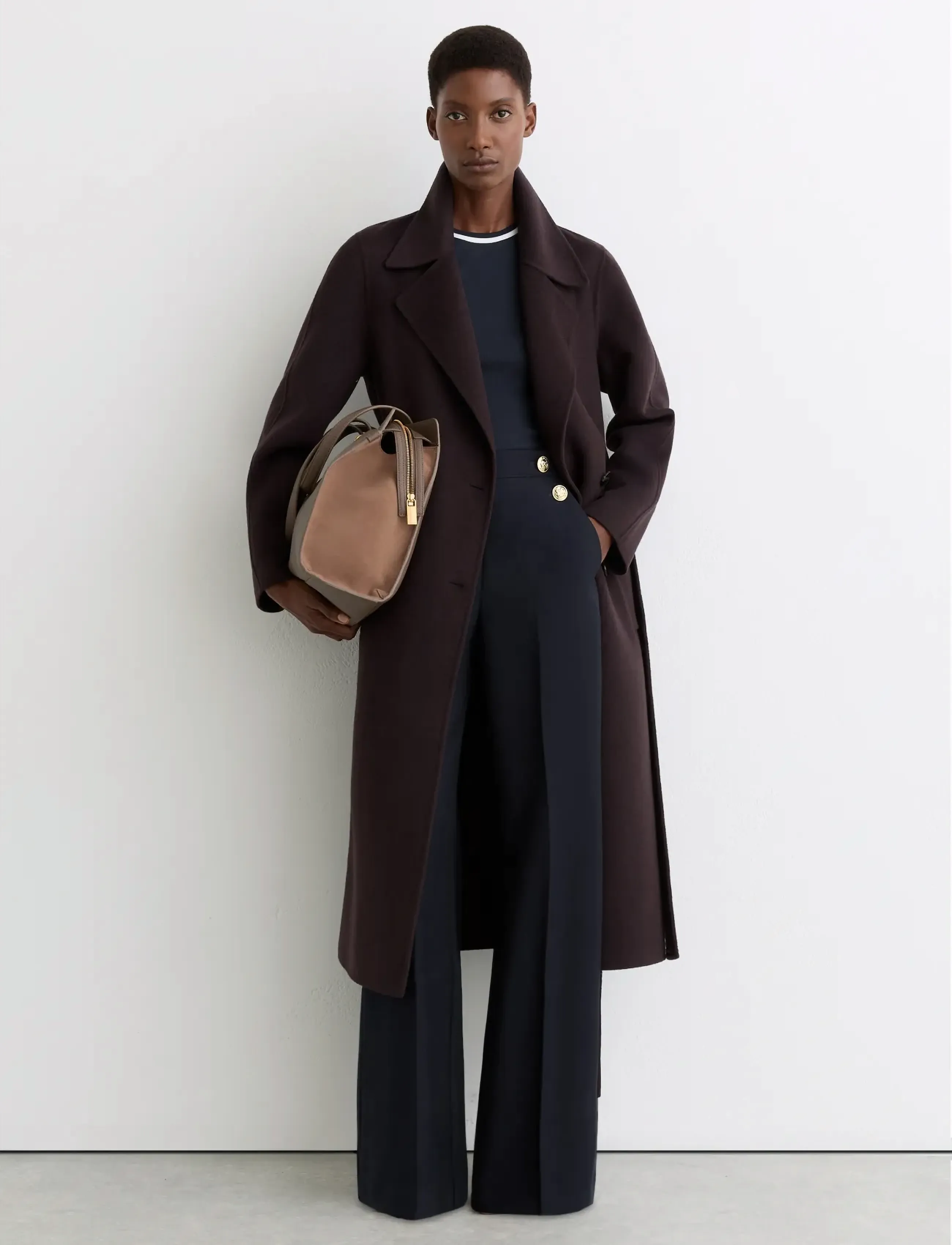 Reiss - CARLEY - bukser med brede ben - navy - 3