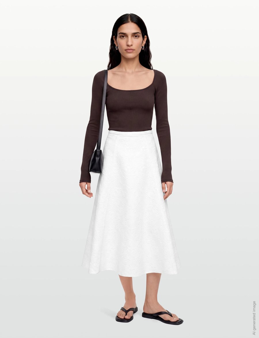 Reiss - TARA - maxi röcke - 92 ivory - 0