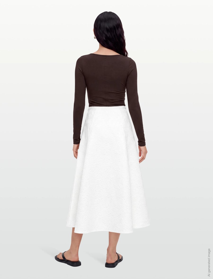 Reiss - TARA - maxi röcke - 92 ivory - 4