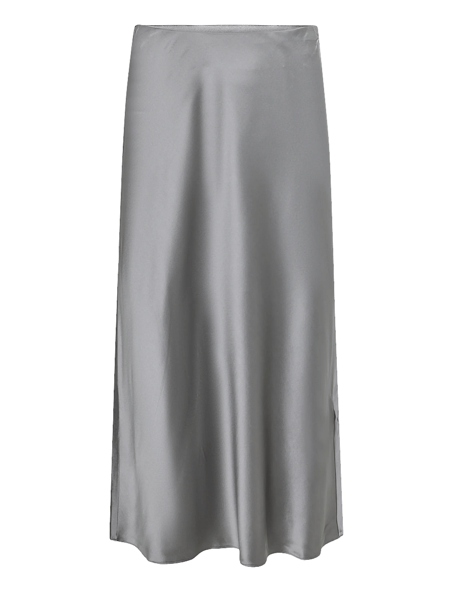 Reiss - SOFIA SILK SLIP SKIRT - satiinseelikud - dark grey - 0