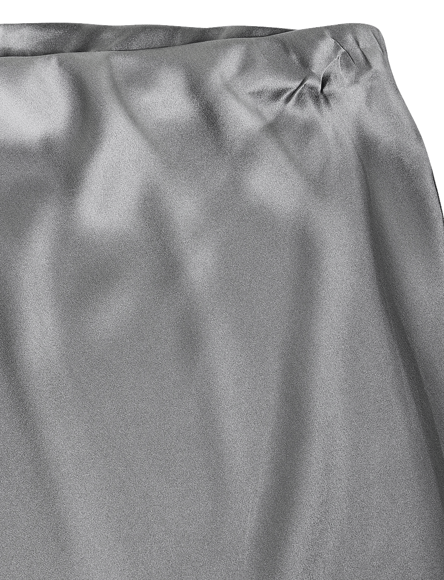 Reiss - SOFIA SILK SLIP SKIRT - satiinseelikud - dark grey - 2