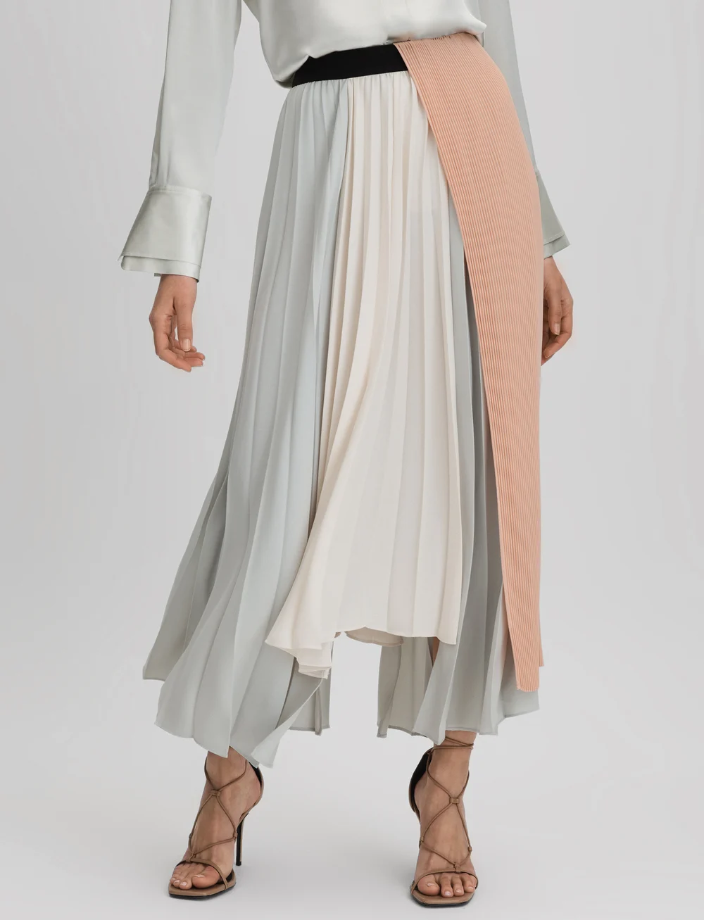 Reiss - MADDIE - plíseruð pils - pink/cream - 0