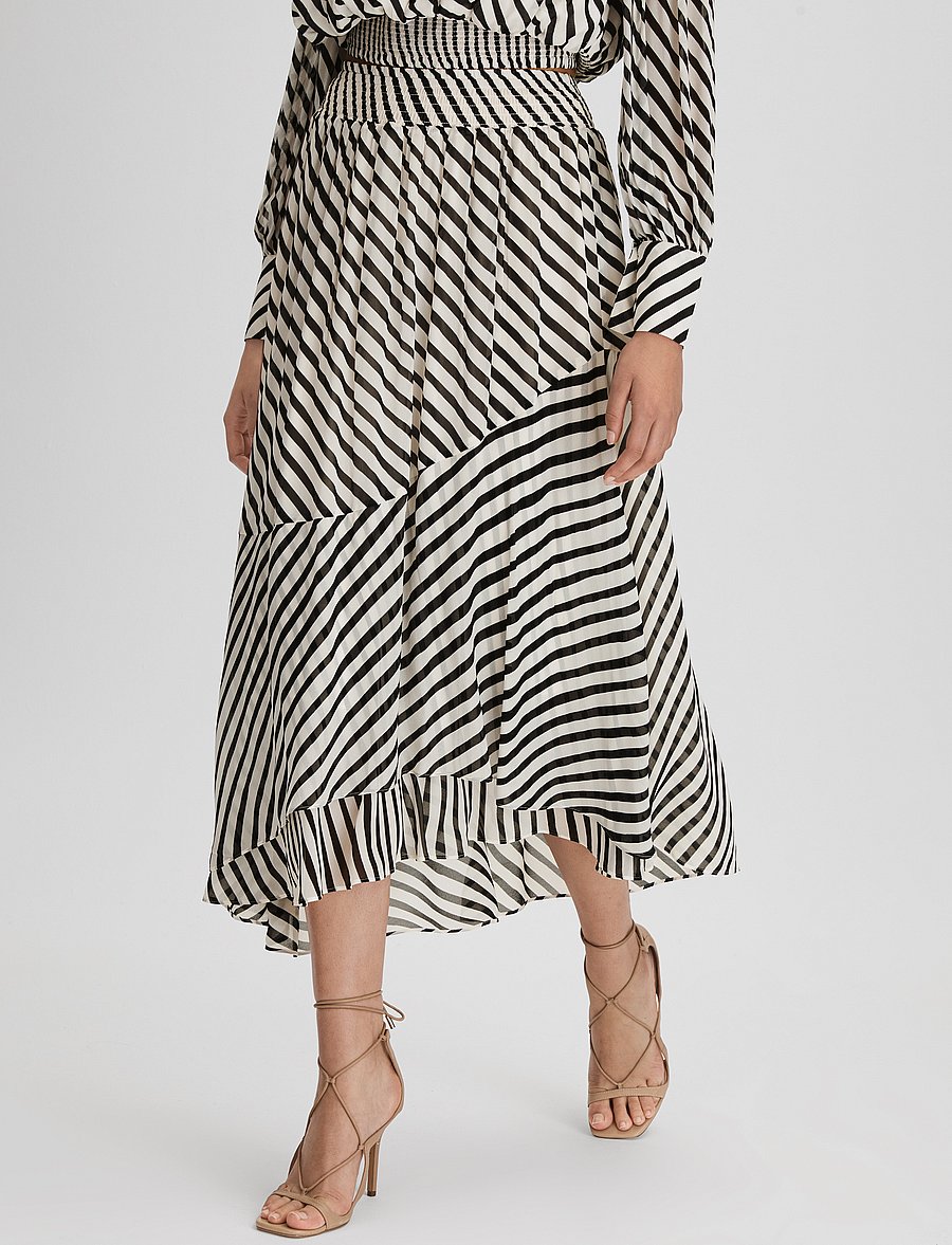 Reiss - DANI - midi-röcke - black/cream - 0