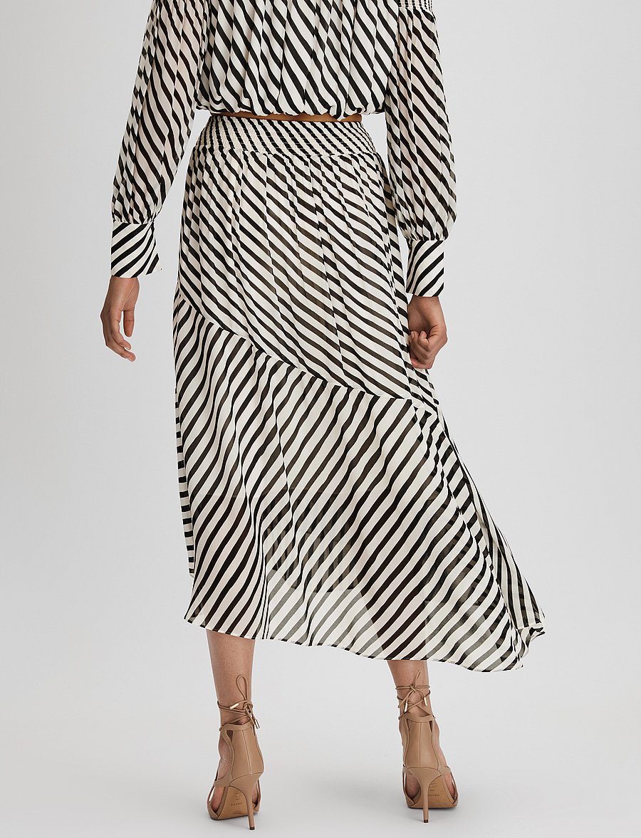 Reiss - DANI - midi-röcke - black/cream - 3