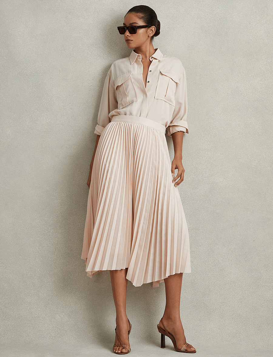 Reiss - AZALEA - faltenröcke - blush - 4