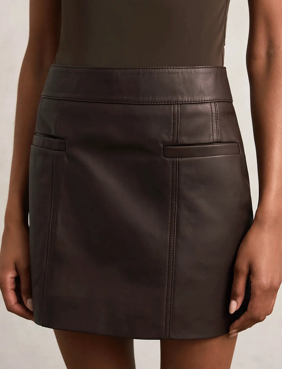 Reiss - SEEMA - nahkseelikud - burgundy - 3