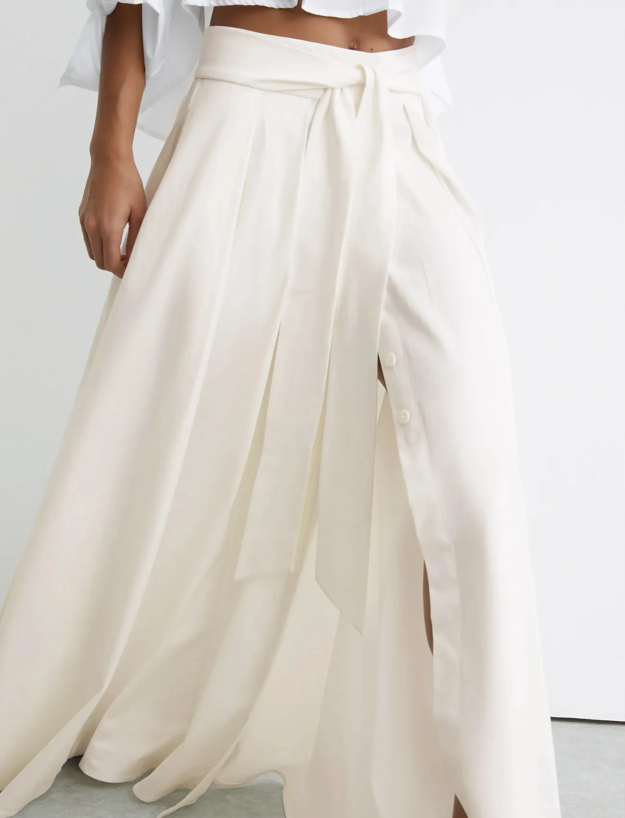 Reiss SIMONE - Maxi skirts - IVORY / cream