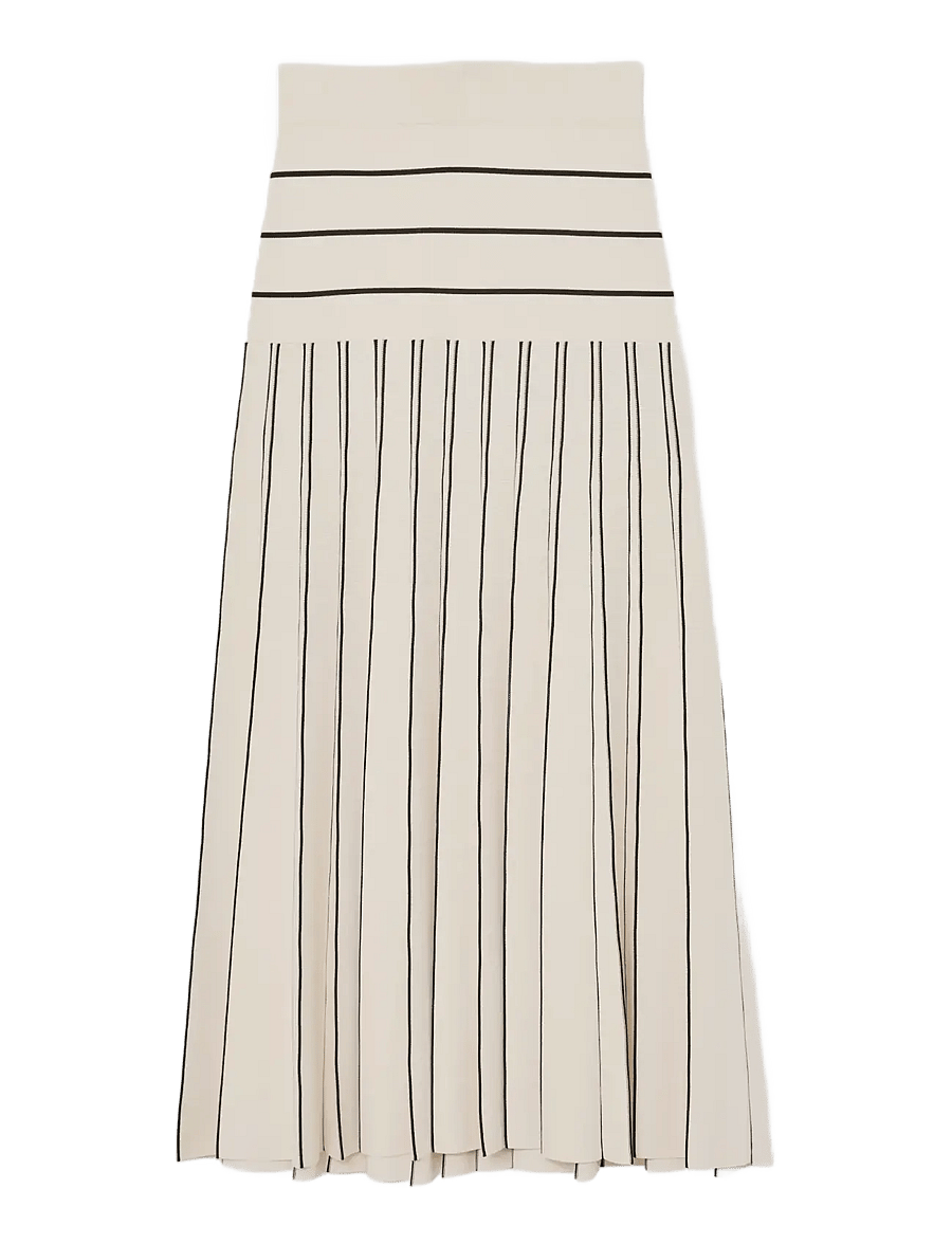 Reiss - ALICE - jupes plissées - ivory/black - 1