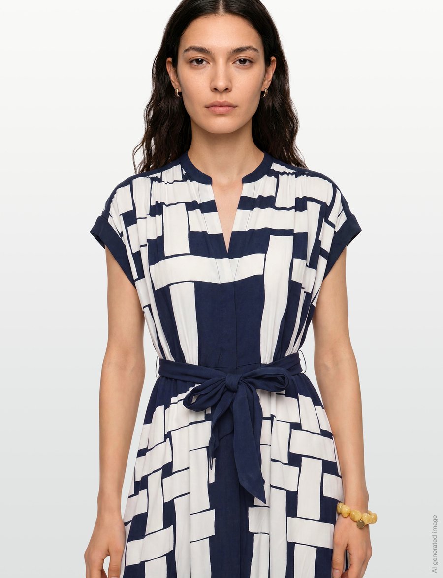 Reiss - SAMIRA - modetrends - 10 navy/ivory - 3