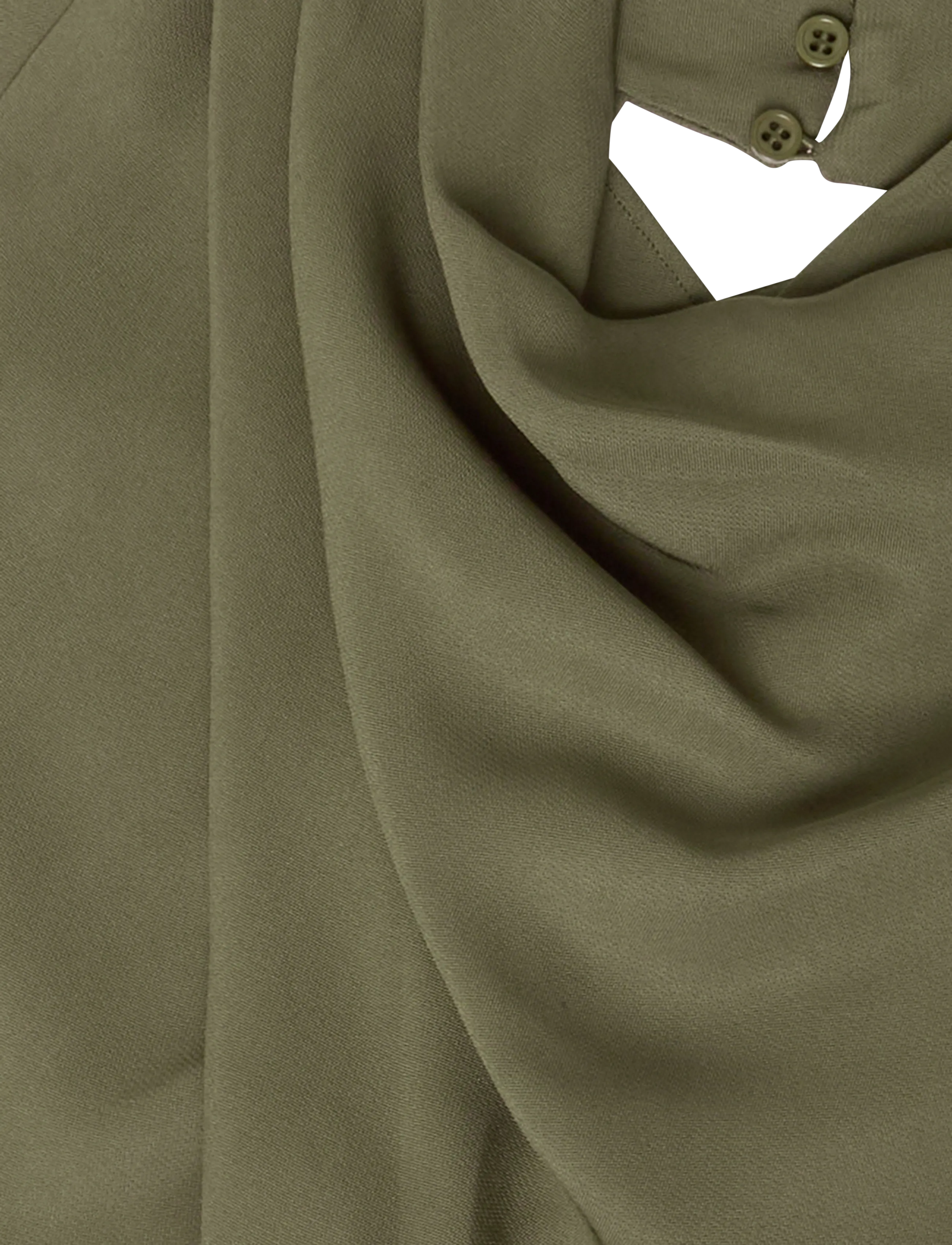 Reiss - ALMA HIGH NECK MIDI DRESS - midikleider - khaki green - 2