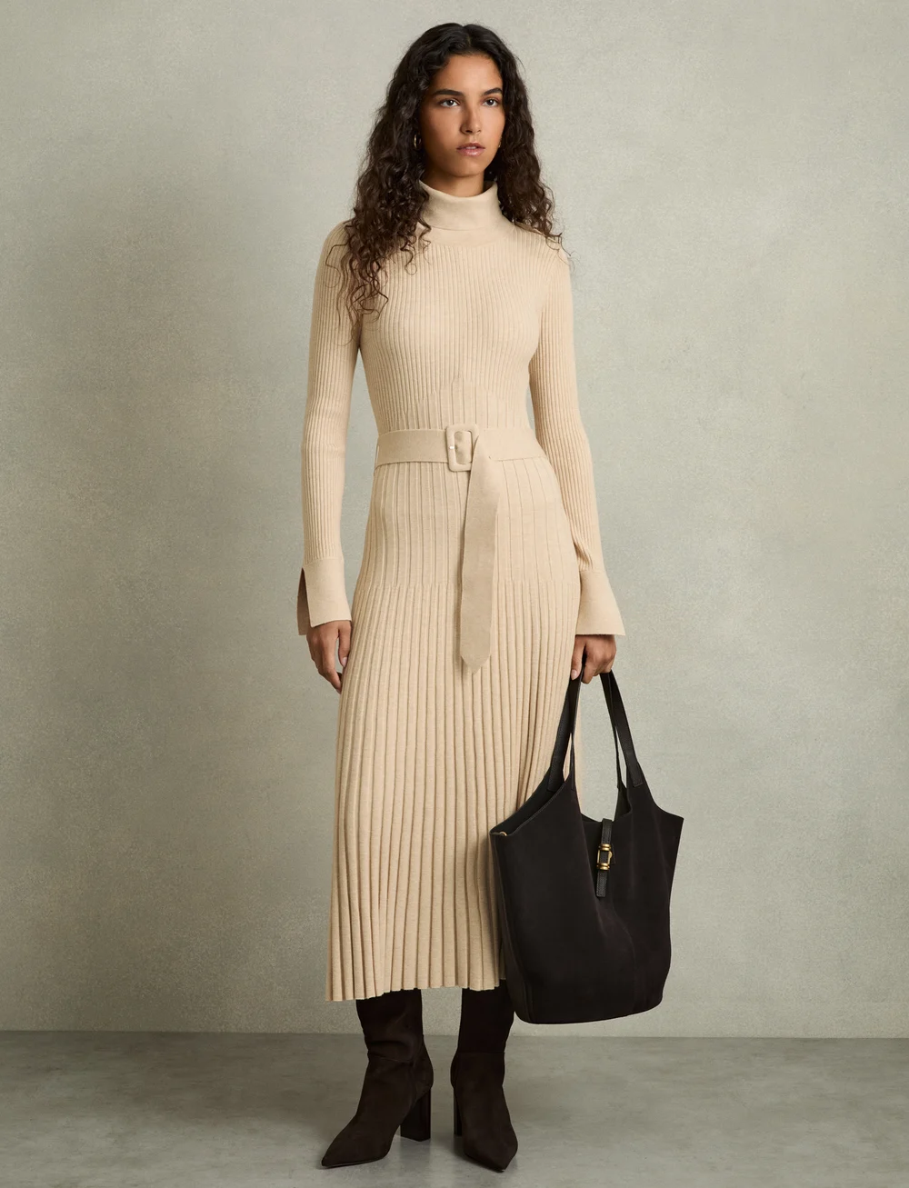 Reiss - VINETTE - knitted dresses - neutral - 4