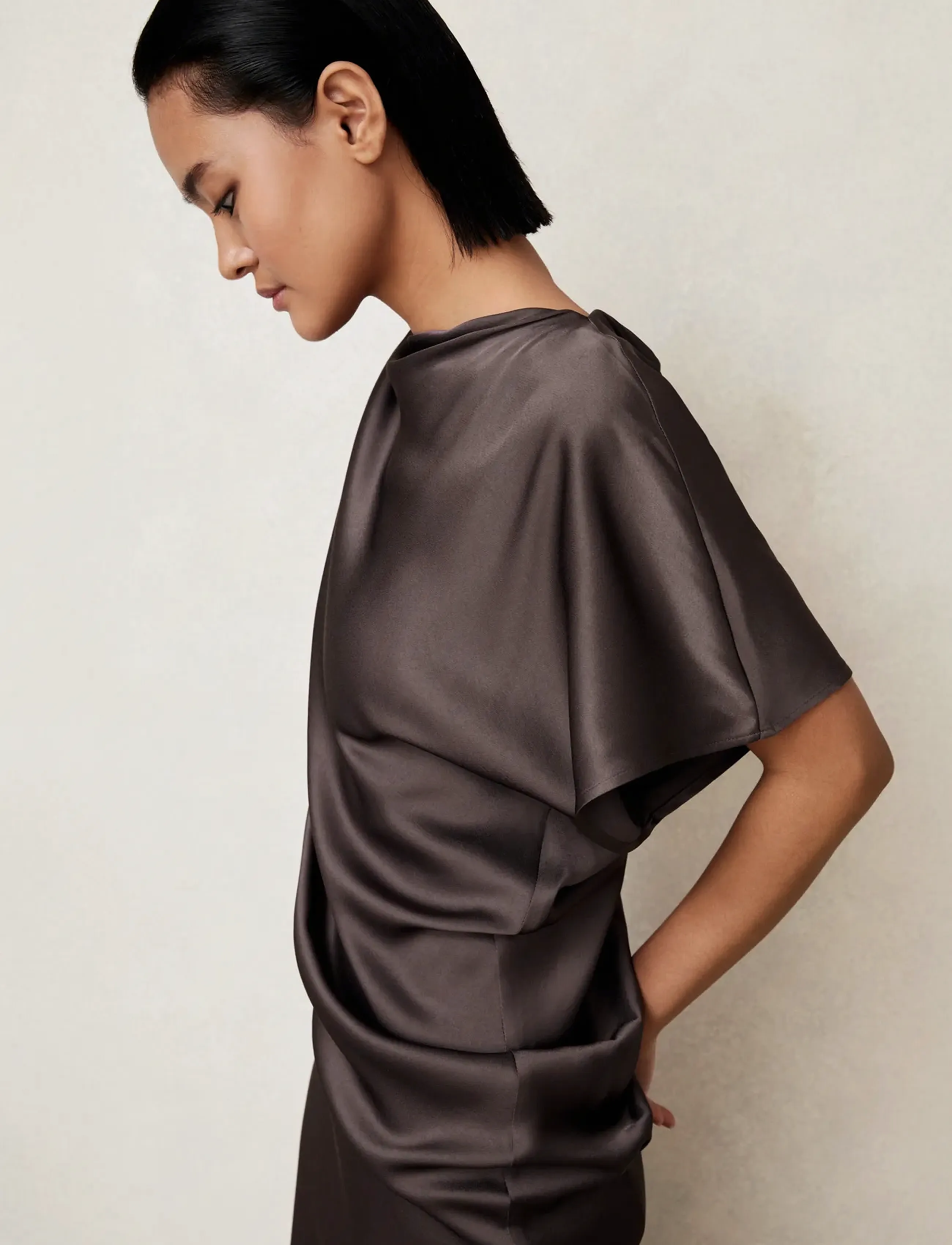 Reiss - KENZIE - Õlapaeltega kleidid - mauve - 3