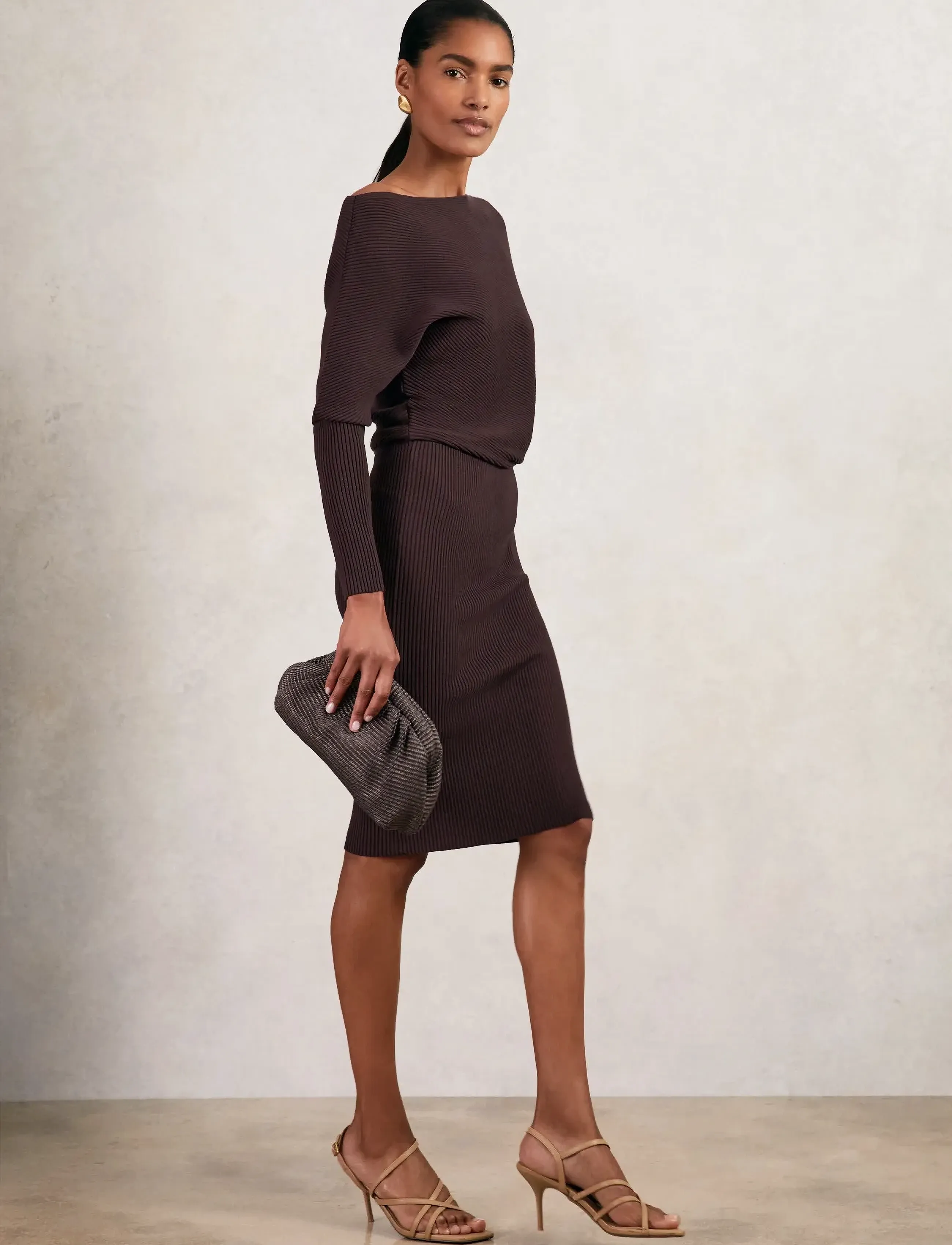 Reiss Lara, XL, Burgundy, Kjoler > Kort Kjole, Dame