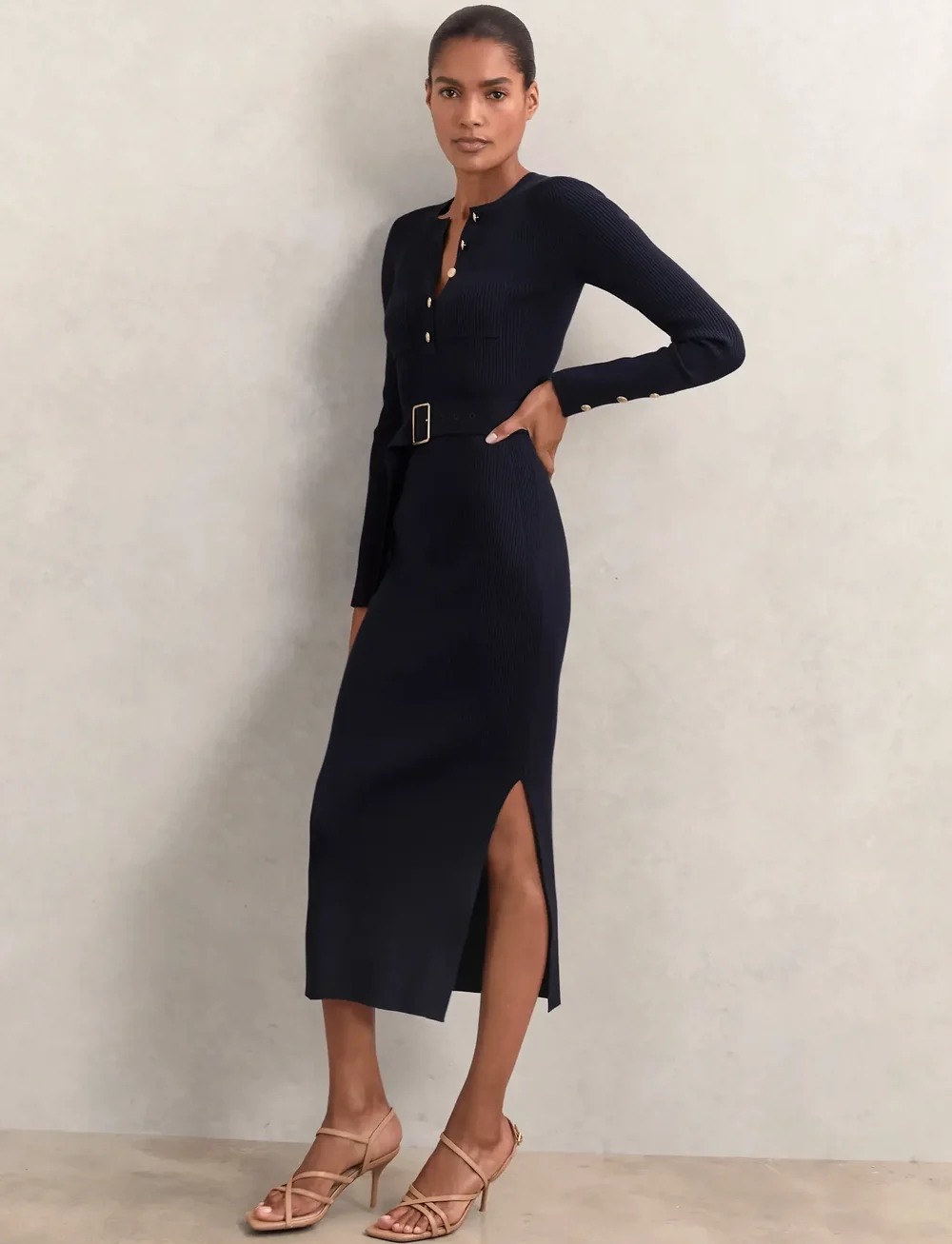 Reiss - WILLA - strikkjoler - navy - 0