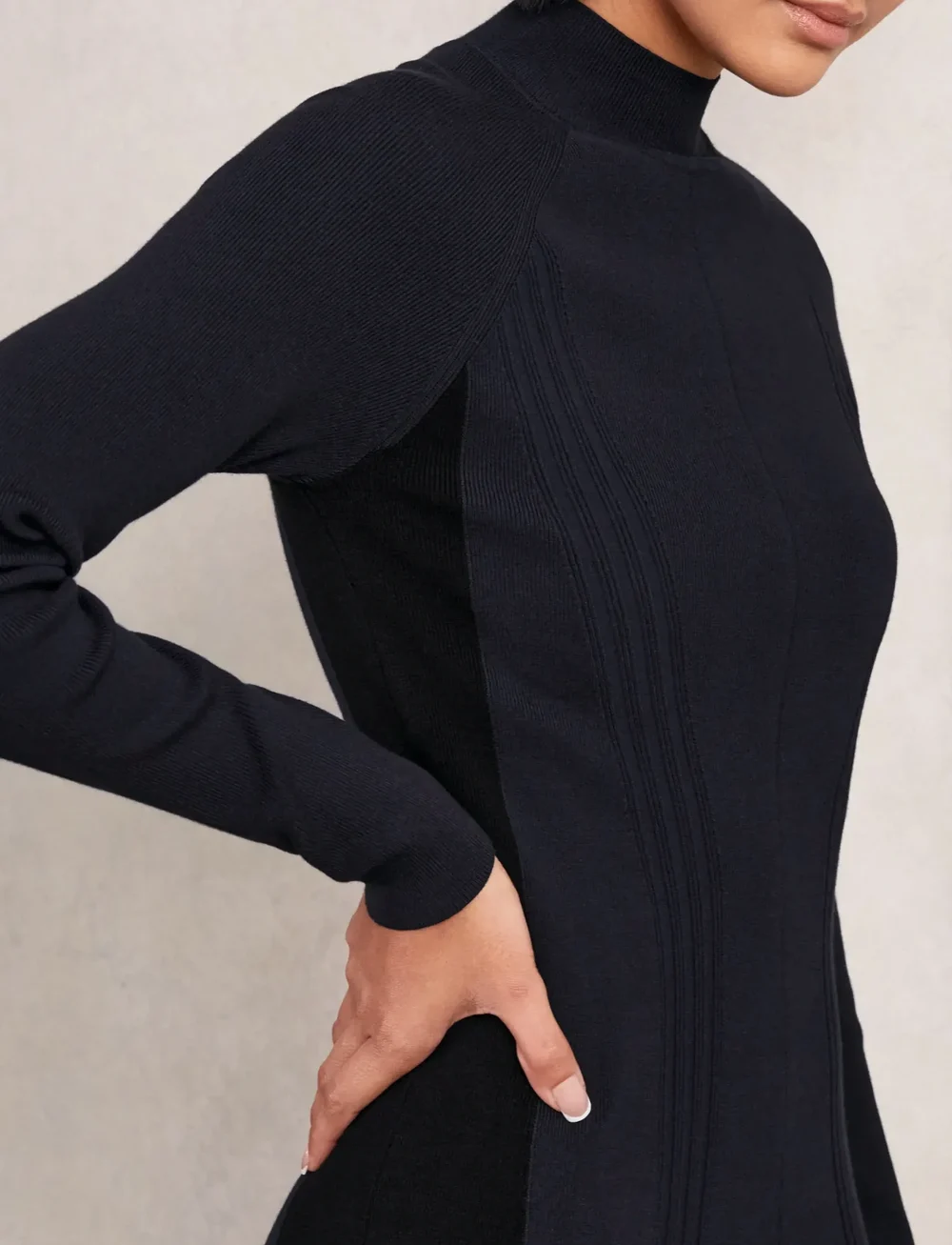 Reiss - ZAYA - midiklänningar - navy/black - 4