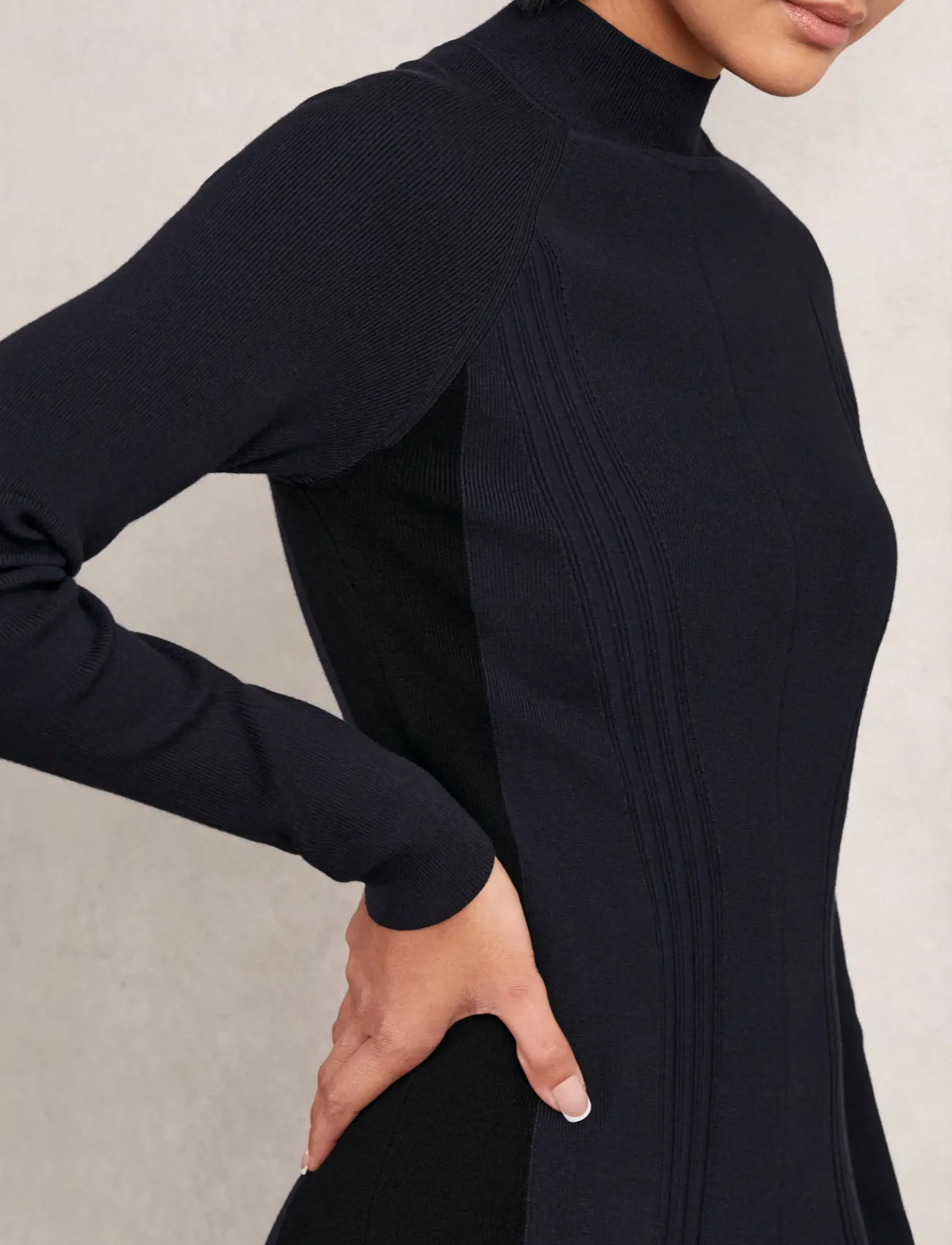 Reiss - ZAYA - midiklänningar - navy/black - 4
