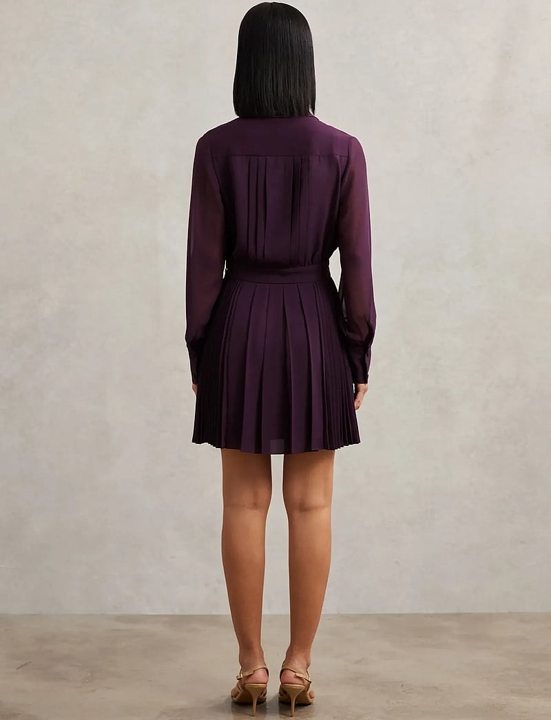 Reiss - GISELLE - skjortklänningar - burgundy - 2