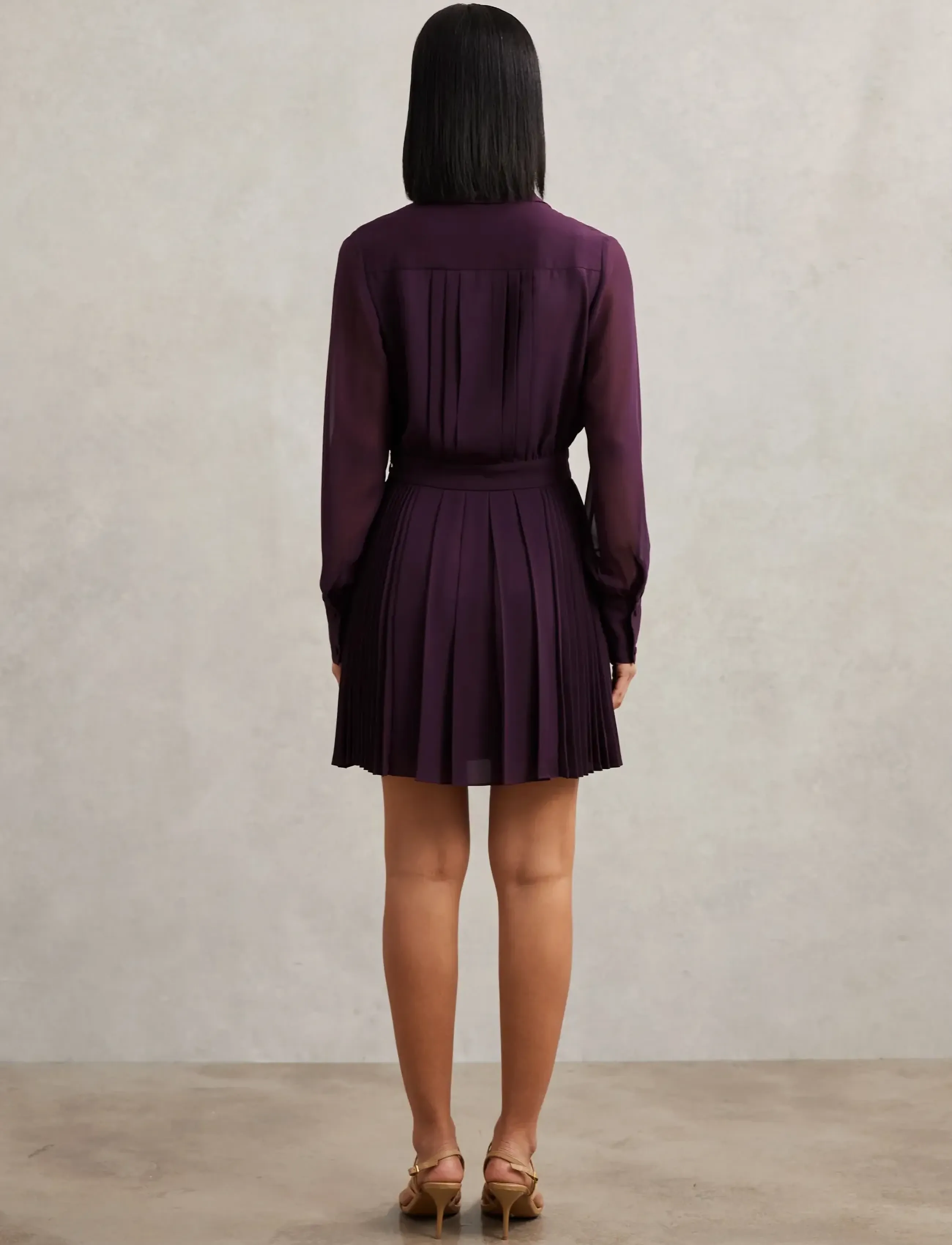 Reiss - GISELLE - short dresses - burgundy - 2