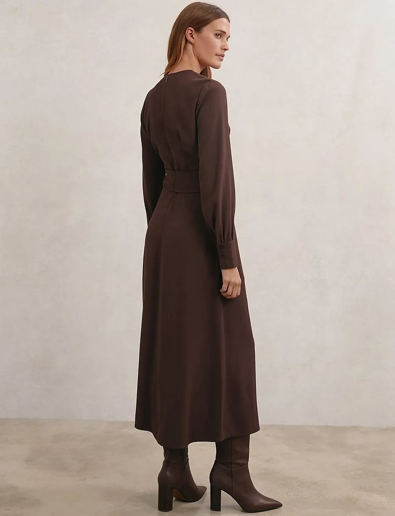 Reiss - MIRA - slå-om-kjoler - burgundy - 3