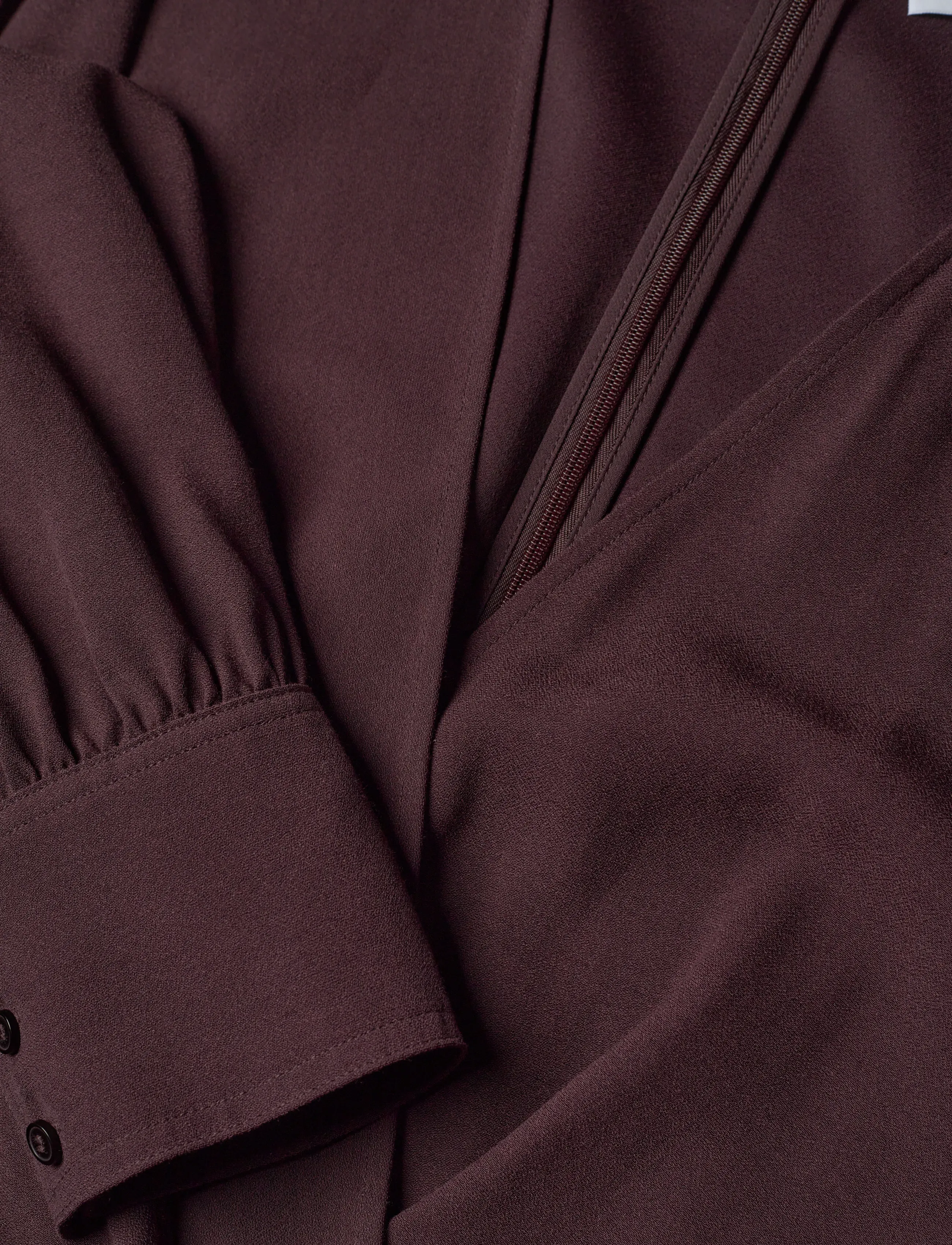 Reiss - MIRA - slå-om-kjoler - burgundy - 5