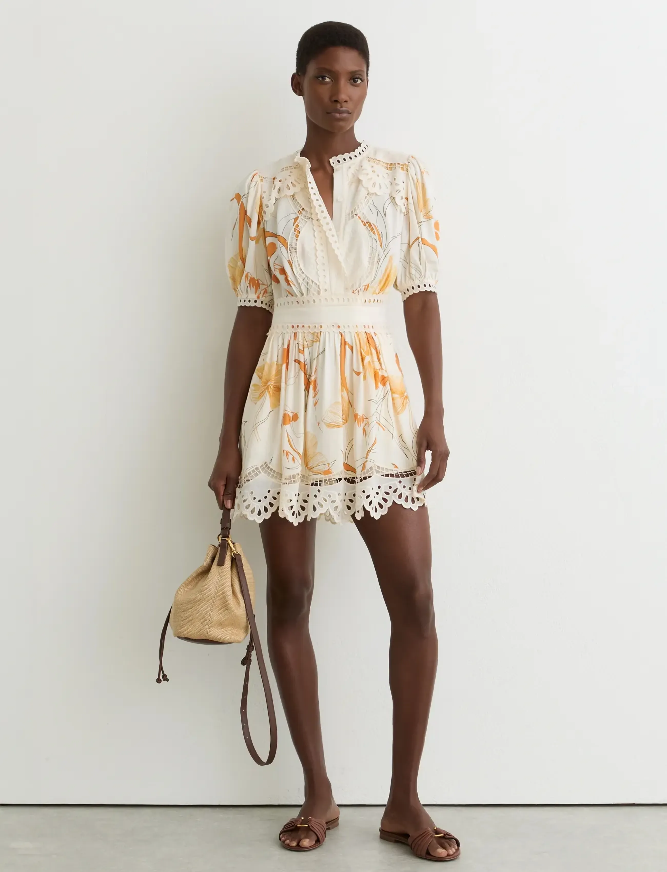 Reiss - LACEY - short dresses - ivory/pink - 3