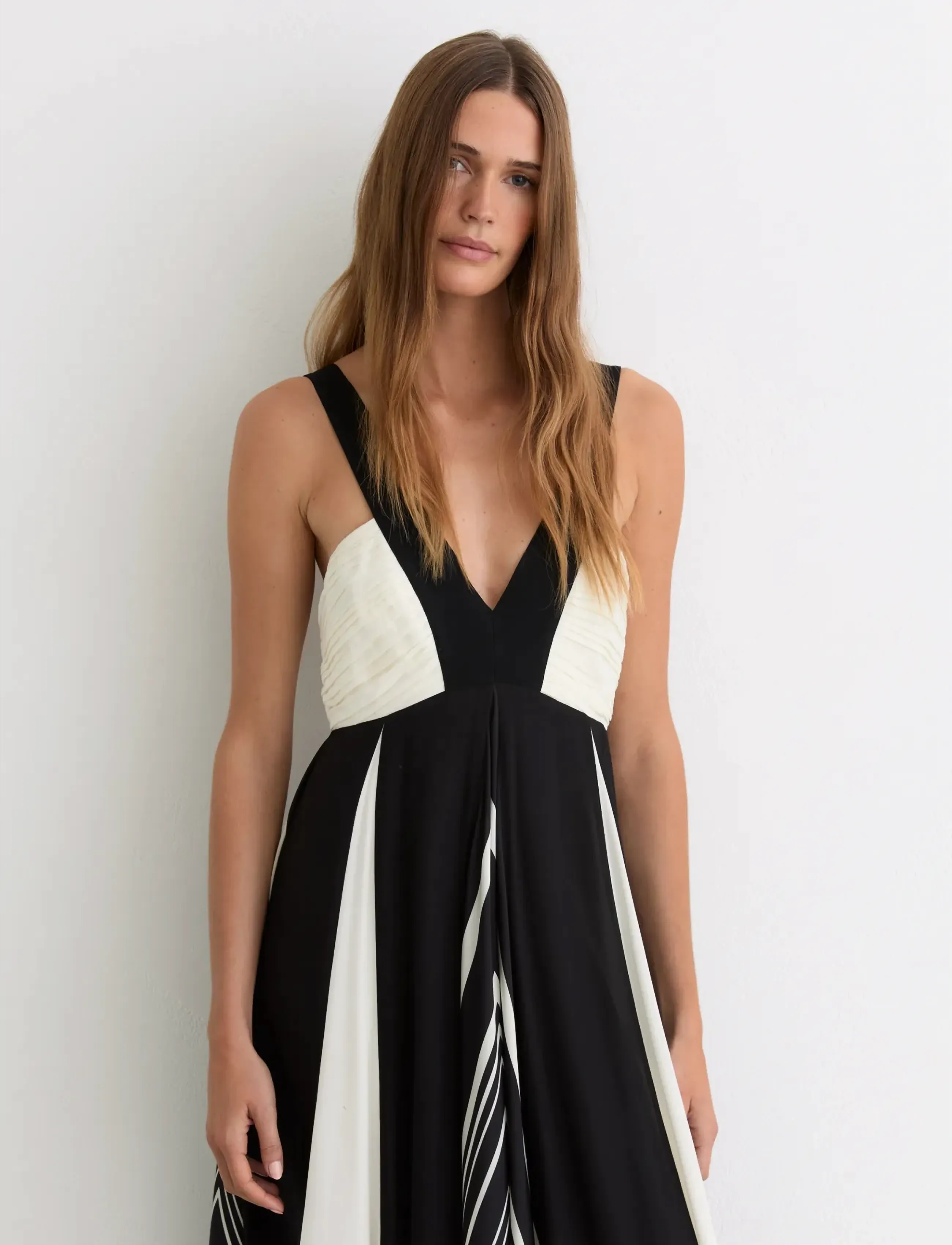 Reiss TALLIE - Kjoler - BLACK/IVORY / black