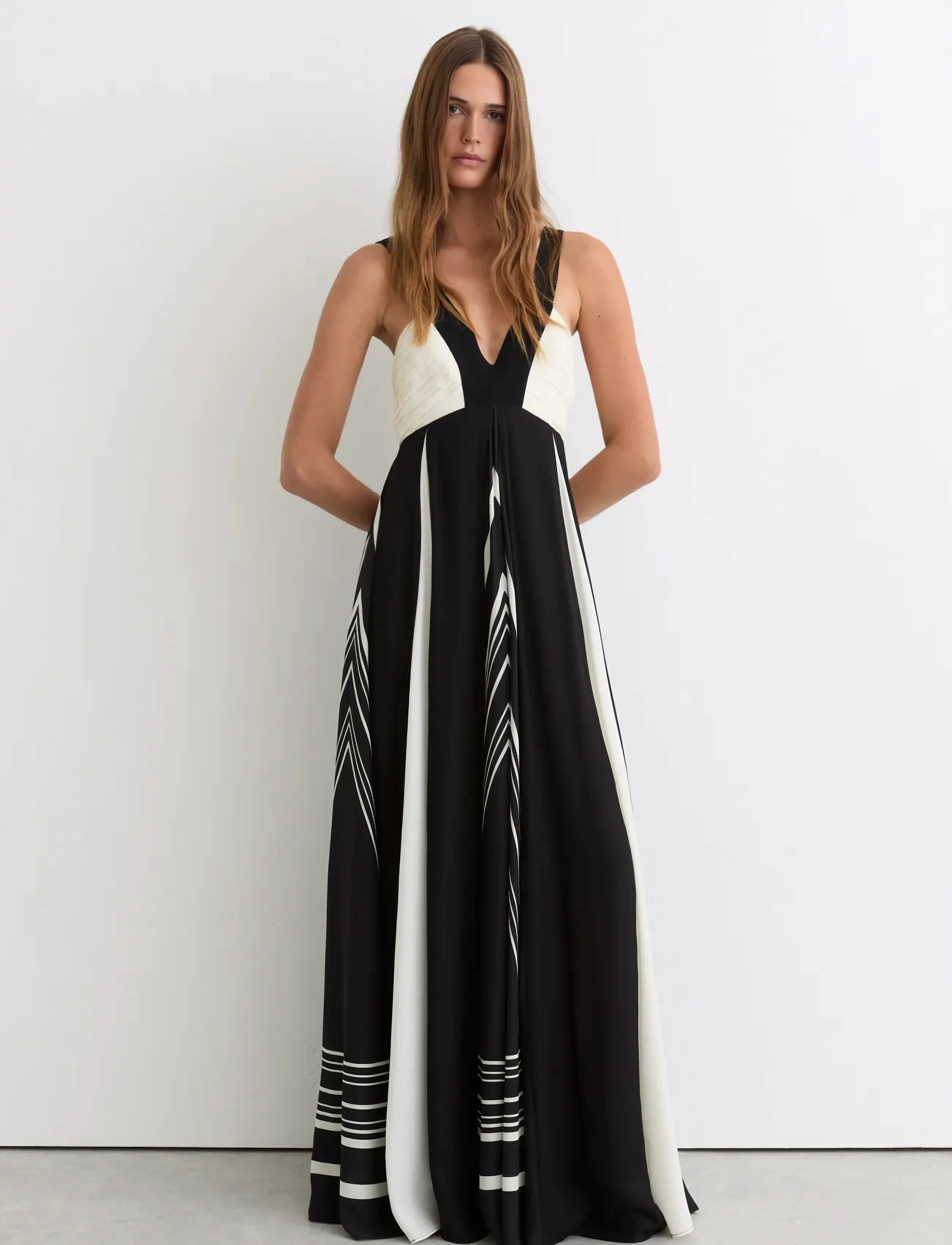 Reiss - TALLIE - maxi kjólar - black/ivory - 3