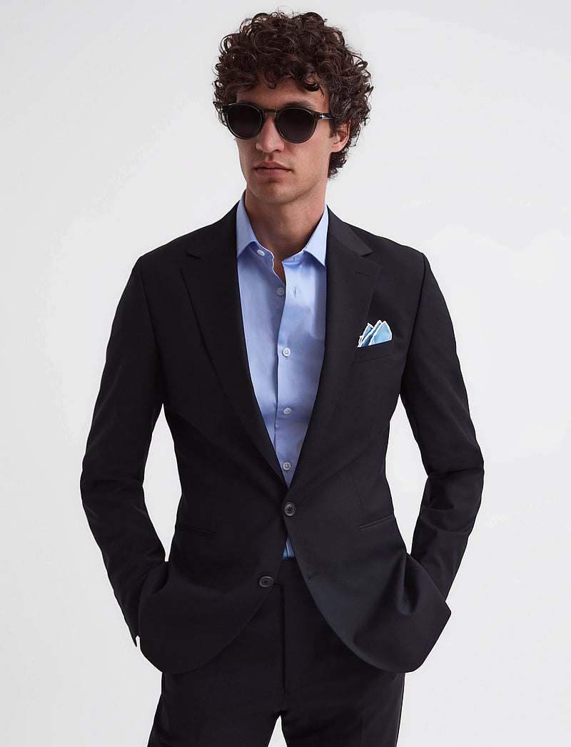 Reiss - REMOTE REG - basic skjortor - mid blue - 4