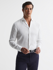 Reiss - RUBAN - linen shirts - white - 2