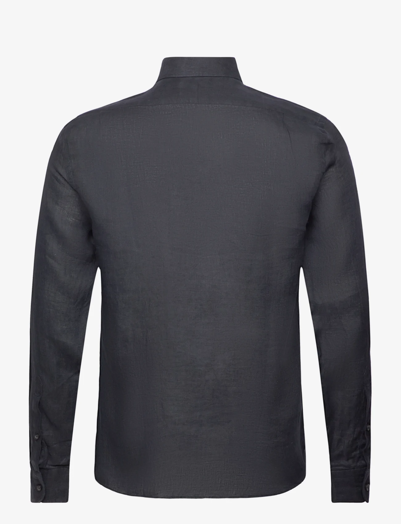 Reiss - RUBAN - linen shirts - black - 1