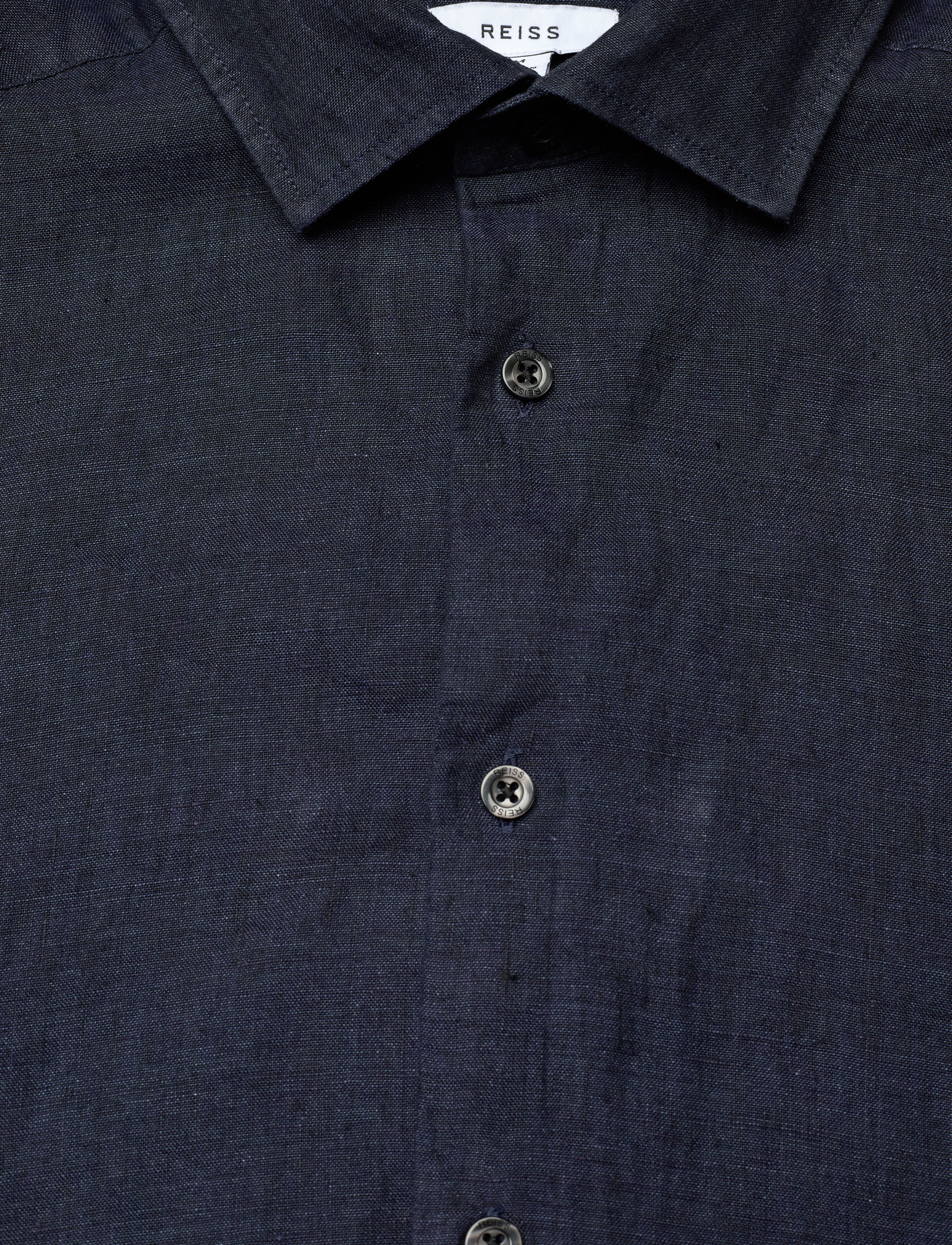 Reiss - RUBAN - pellavakauluspaidat - navy - 5
