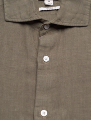 Reiss - RUBAN - linen shirts - olive - 5