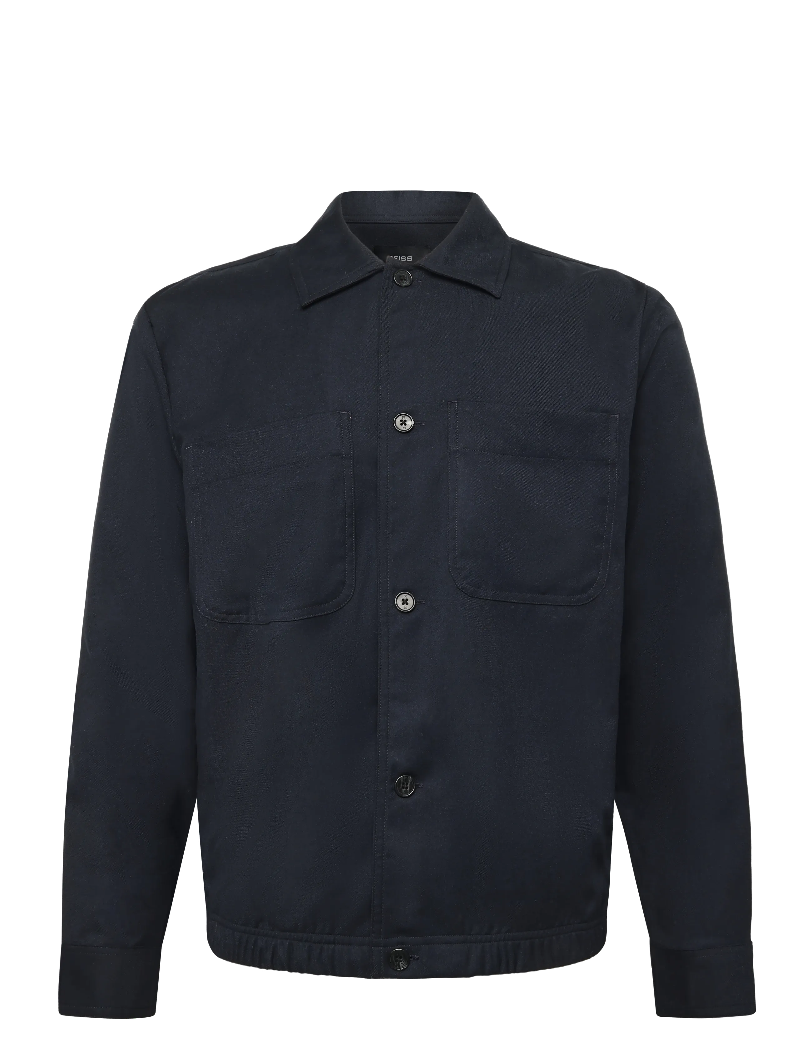 Reiss PENGE LS BRUSHED WOOL TWIN POCKET OVERSHIRT - Clothing - NAVY / navy