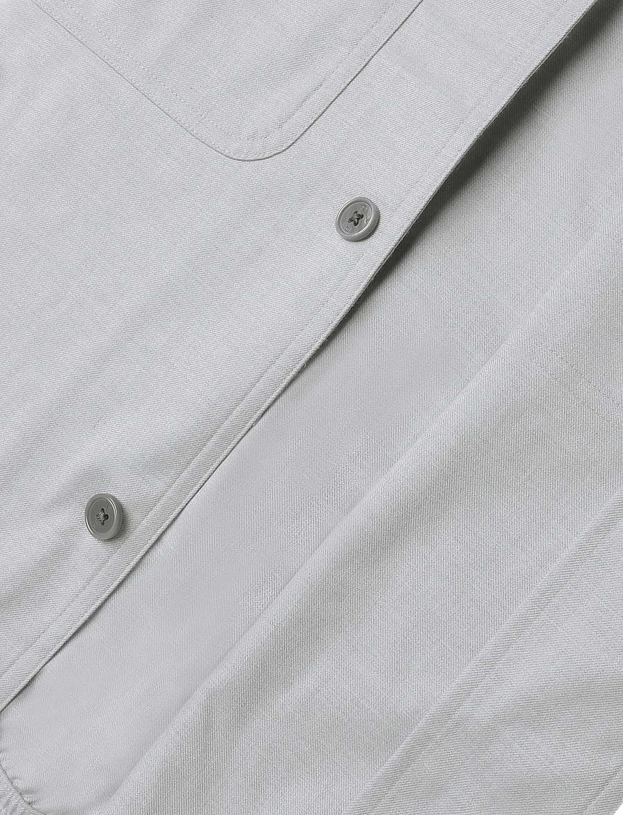 Reiss - PENGE LS BRUSHED WOOL TWIN POCKET OVERSHIRT - Überhemden - soft grey - 3
