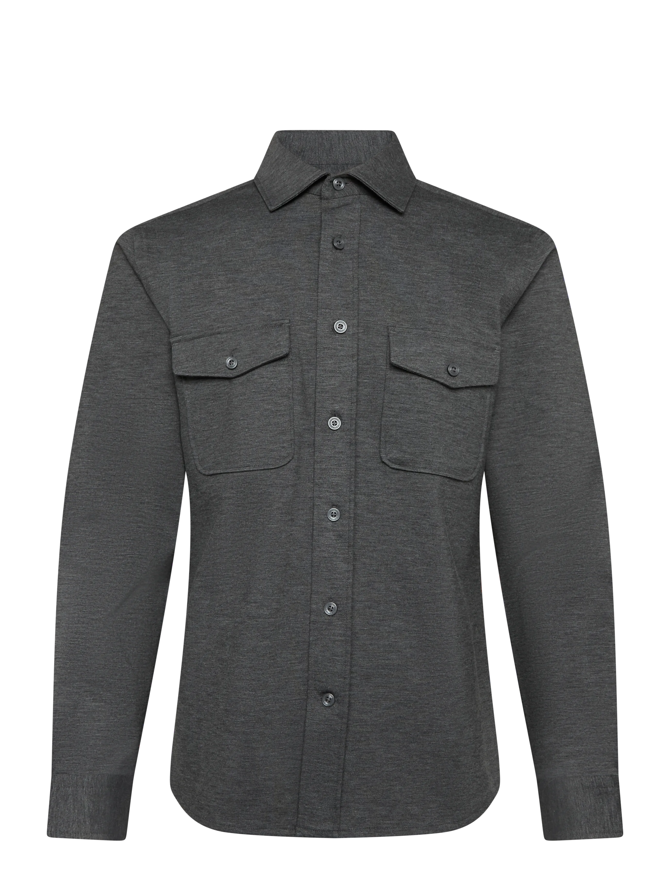 Reiss MCSHANE LS BUTTON TWIN POCKET OVERSHIRT - Reiss - CHARCOAL GREY / grey