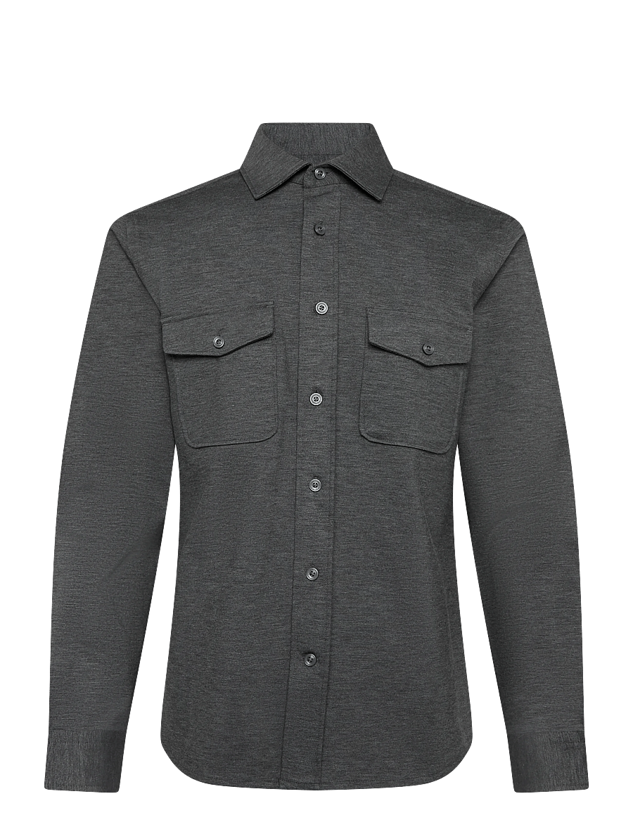 Reiss - MCSHANE LS BUTTON TWIN POCKET OVERSHIRT - osta olukorra järgi - charcoal grey - 0