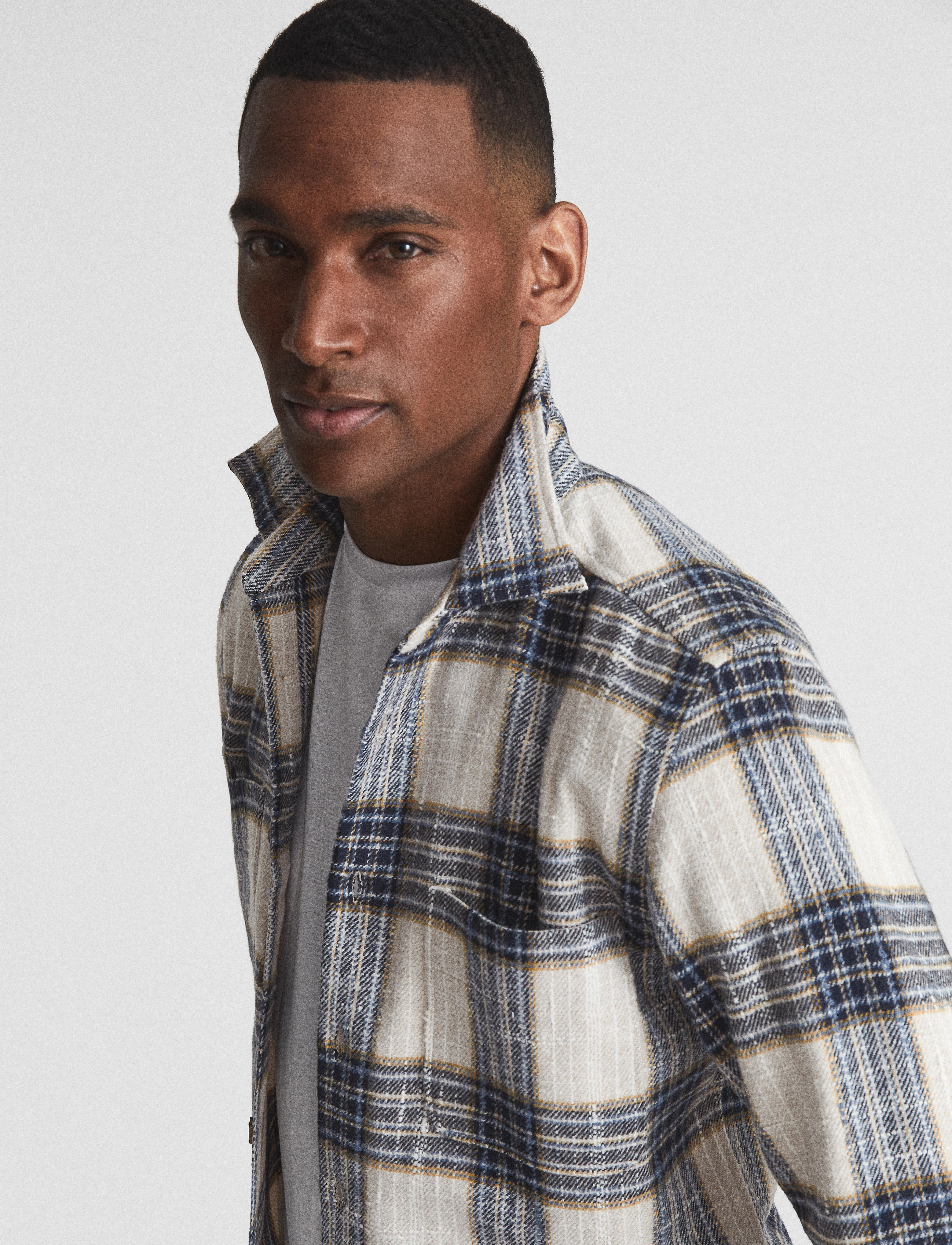 Reiss - METHOD - blue/ecru - 4