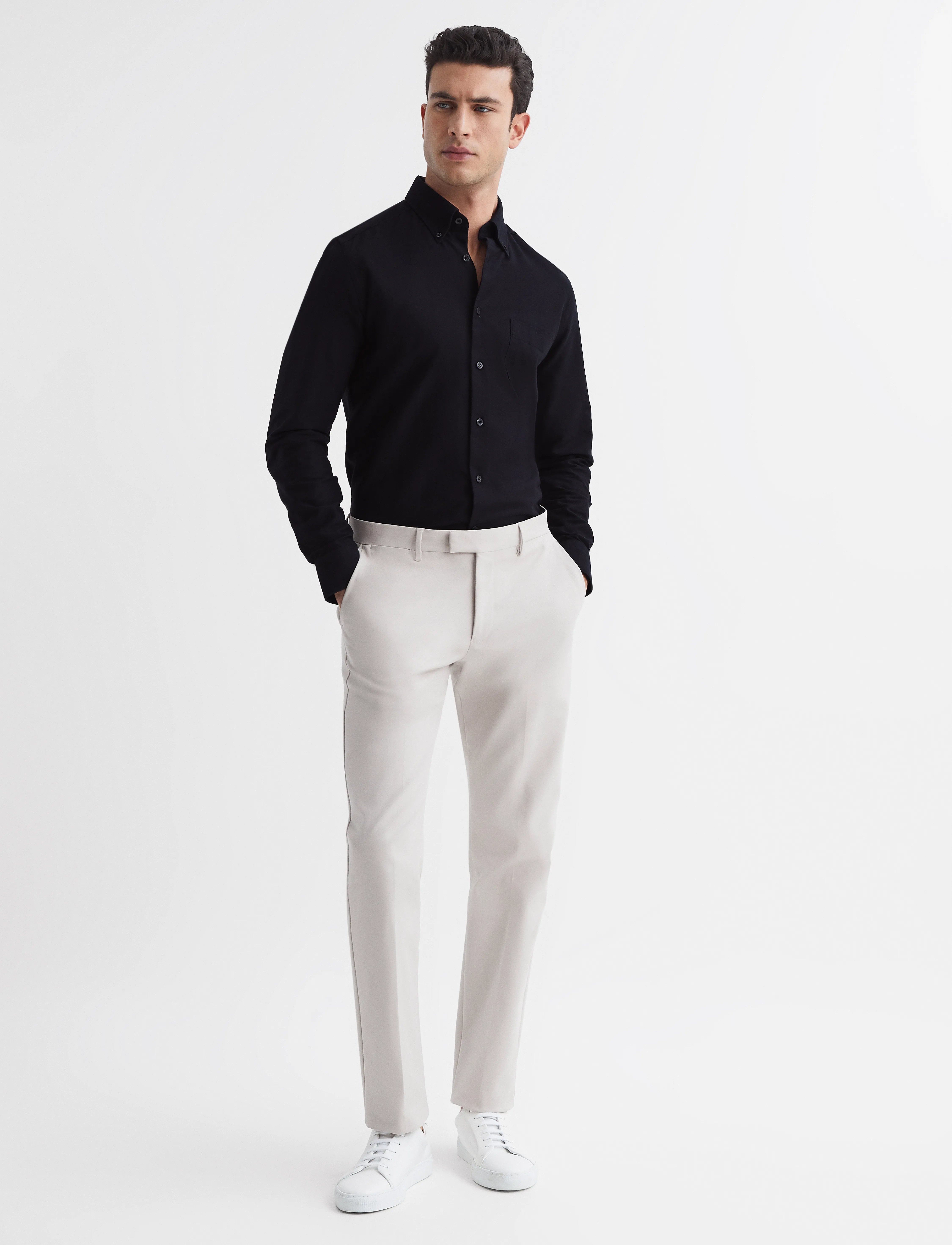 Reiss - GREENWICH - casual skjorter - black - 4