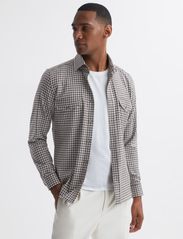 Reiss - TREMONT - checkered shirts - chocolate multi - 2