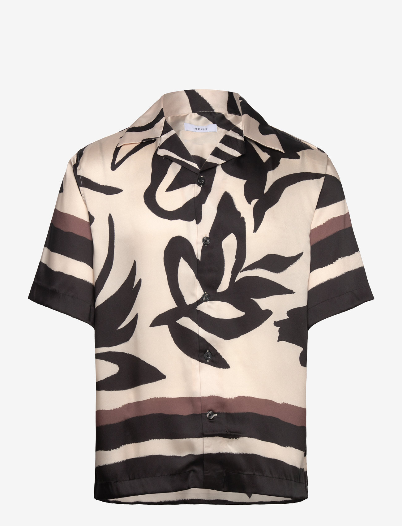 Reiss - CROFT - kurzärmelig - black/ecru - 0